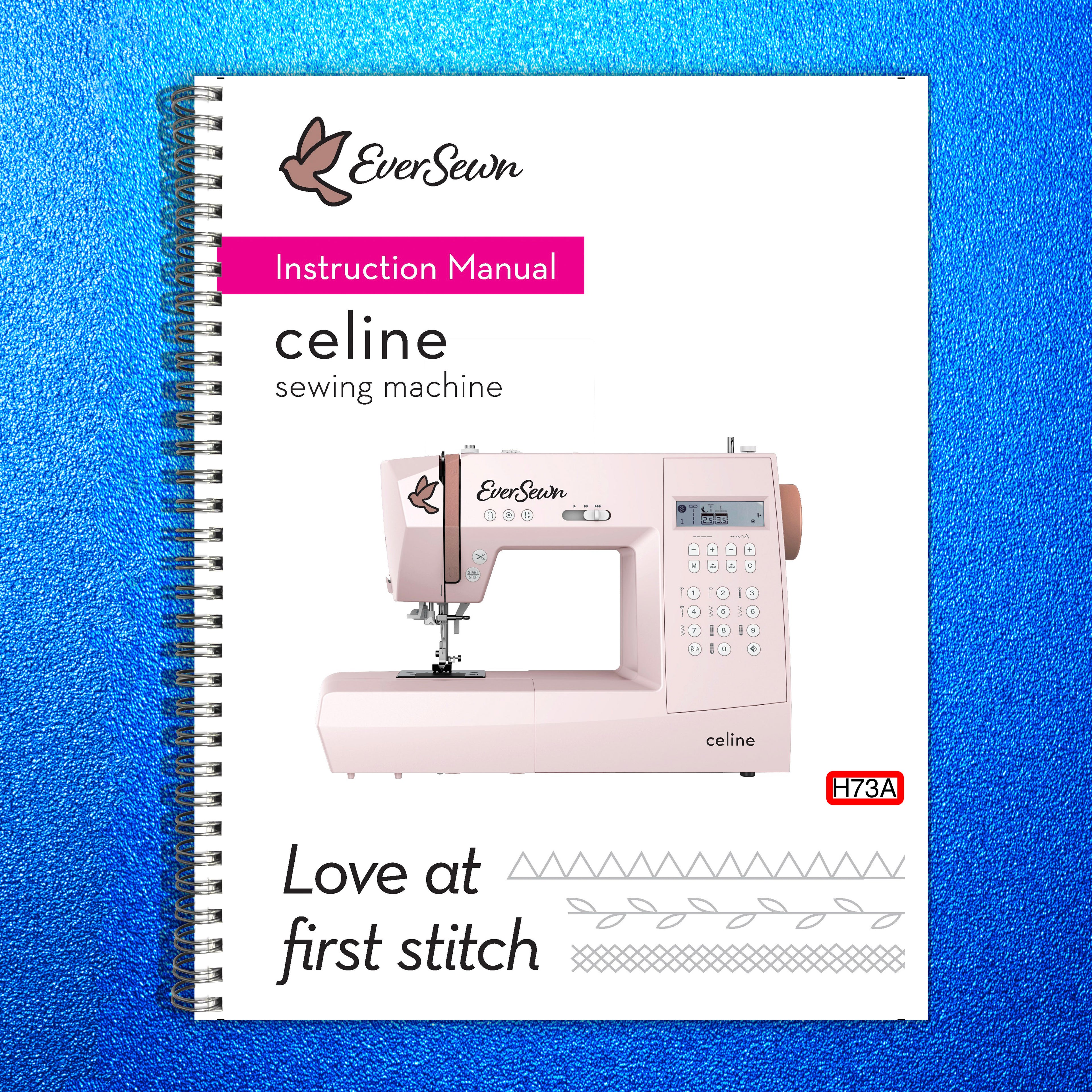 EVER SEWN Celine H73A Instruction Manual - STEEL WIRE BOUND - PROTECTIVE COVERS
