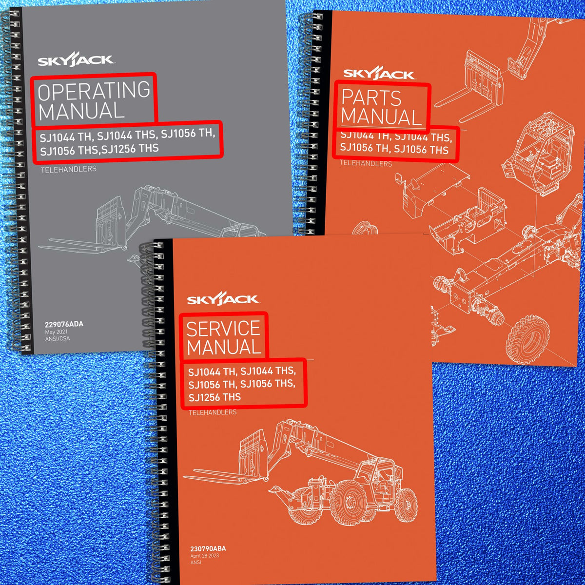 SKYJACK SJ1044 TH SJ1056 TH SJ1256 THS Operators Parts Service Manual BUNDLE