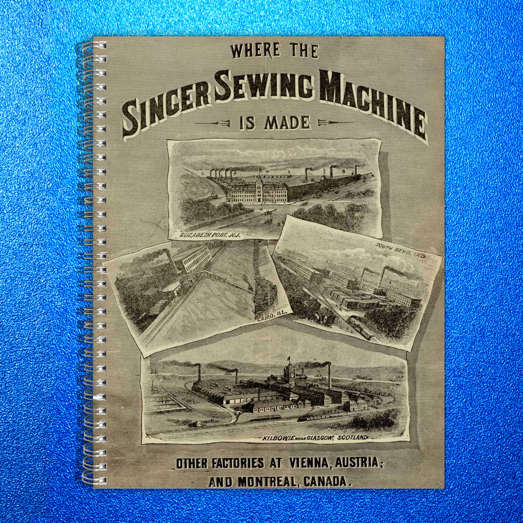 1891 Singer Directions for Improved Family Sewing Machine Manual: WIRE BINDING