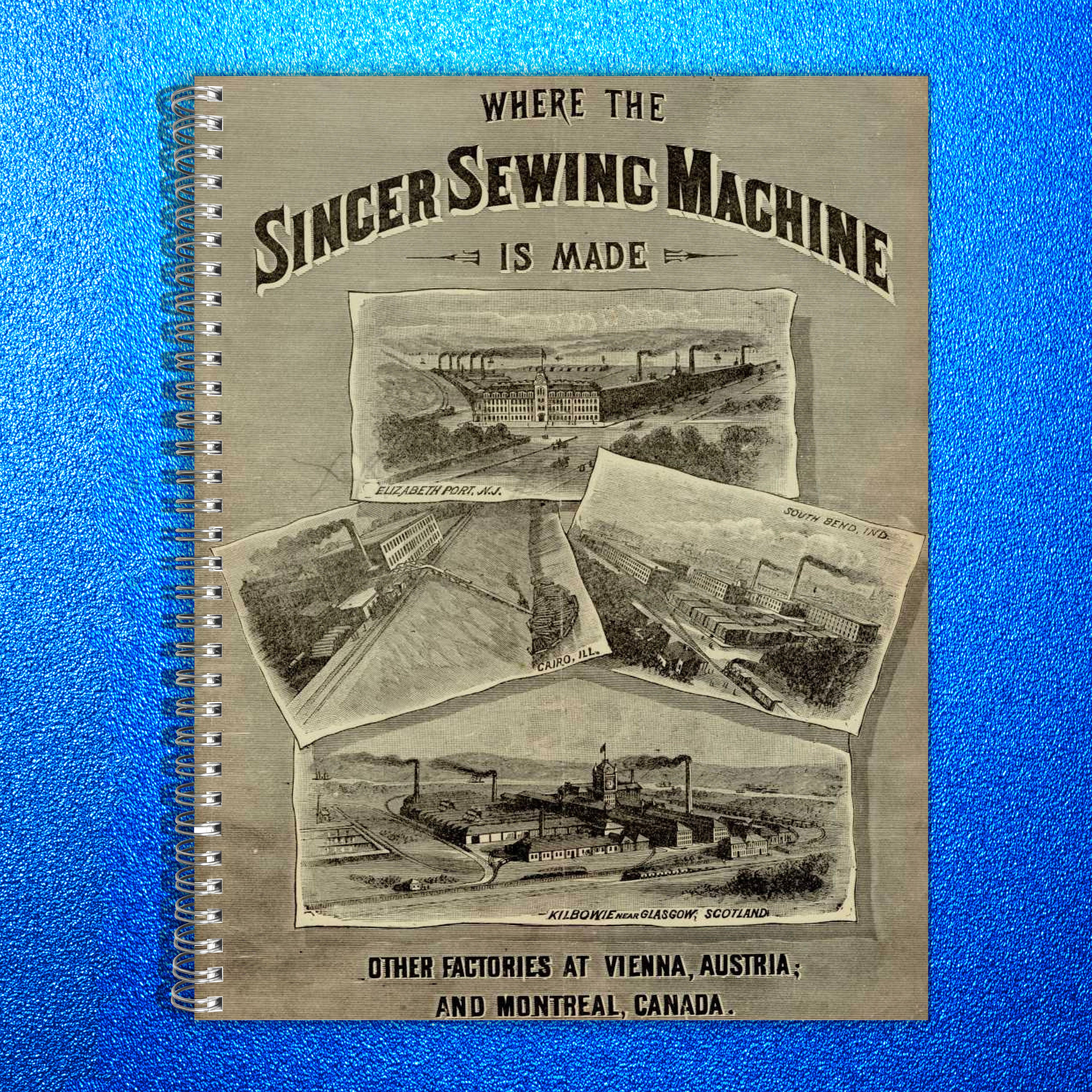 1891 Singer Directions for Improved Family Sewing Machine Manual: WIRE BINDING