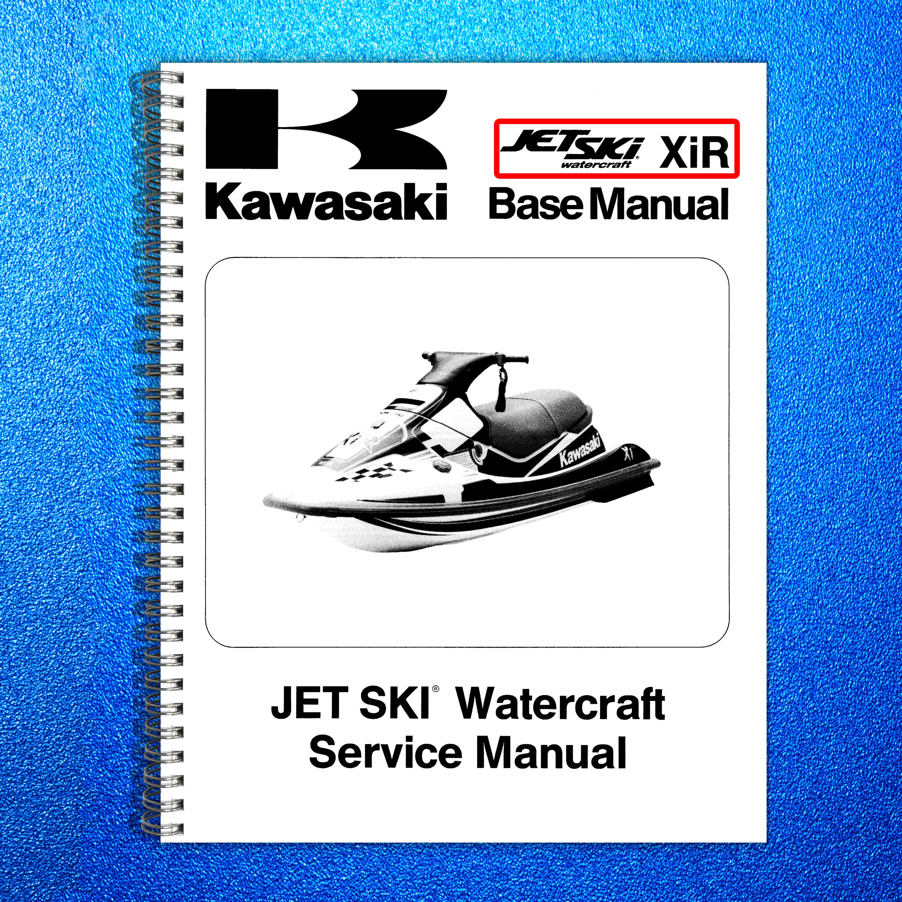 KAWASAKI Jet Ski XiR Watercraft Service Manual - STEEL WIRE BOUND - TOUGH COVERS