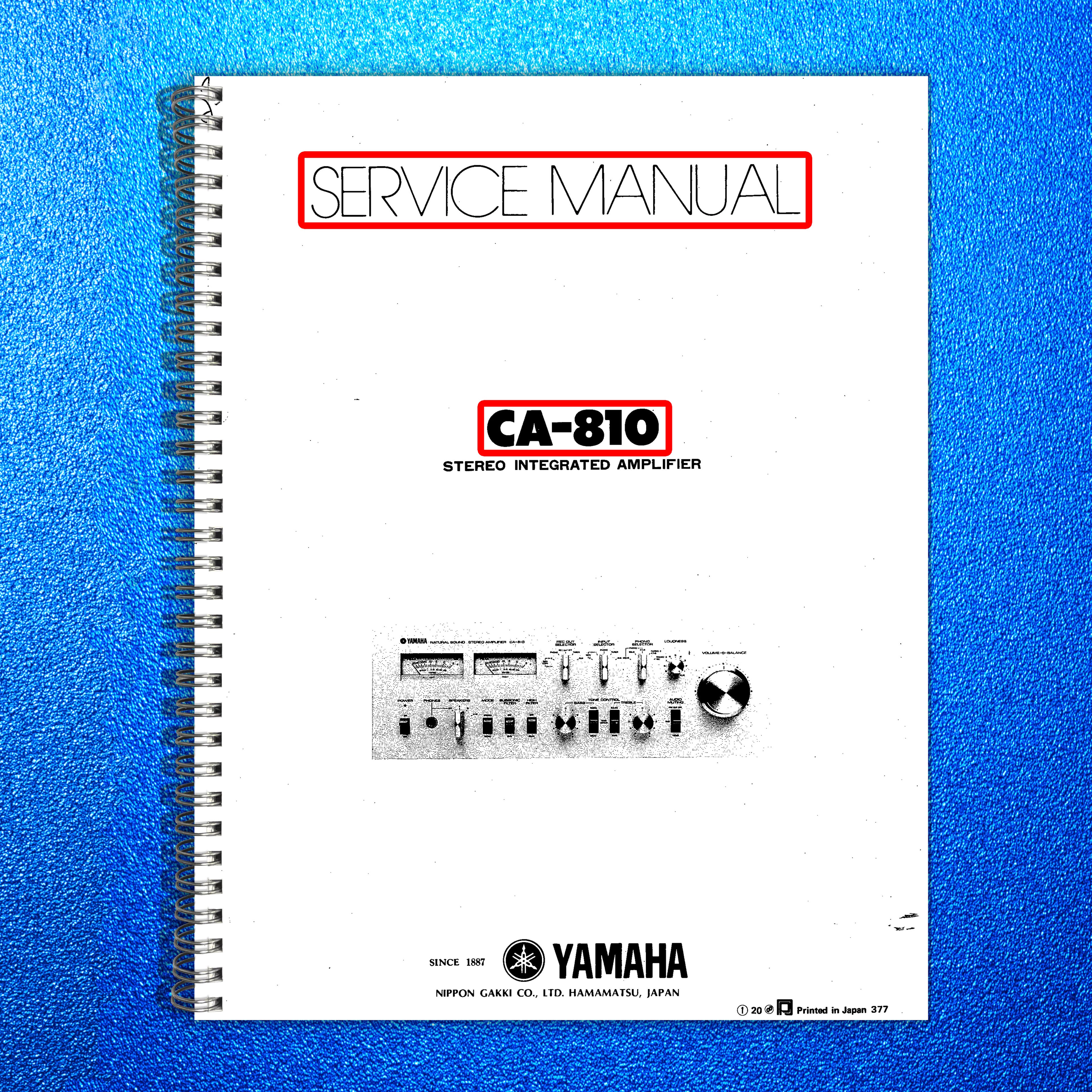 YAMAHA CA-810 Stereo Integrated Amplifier Service Manual, FOLDOUTS