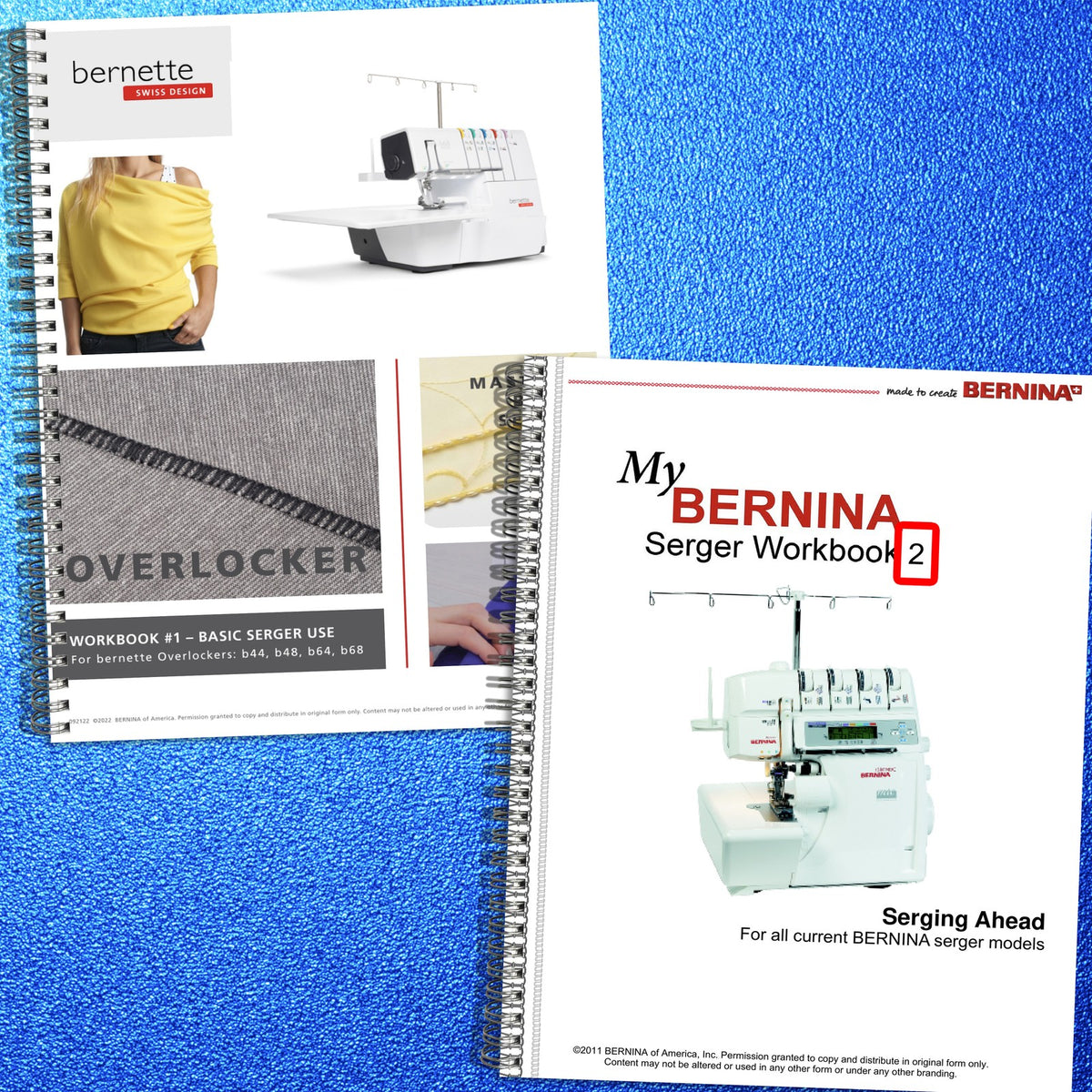 BERNINA Bernette Overlocker & Serger Workbook Manual BUNDLE - WIRE BOUND