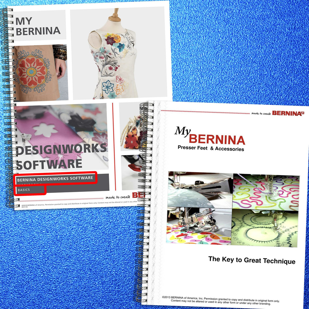 BERNINA DesignWorks Software & Presser Feet Workbook Manual BUNDLE - WIRE BOUND