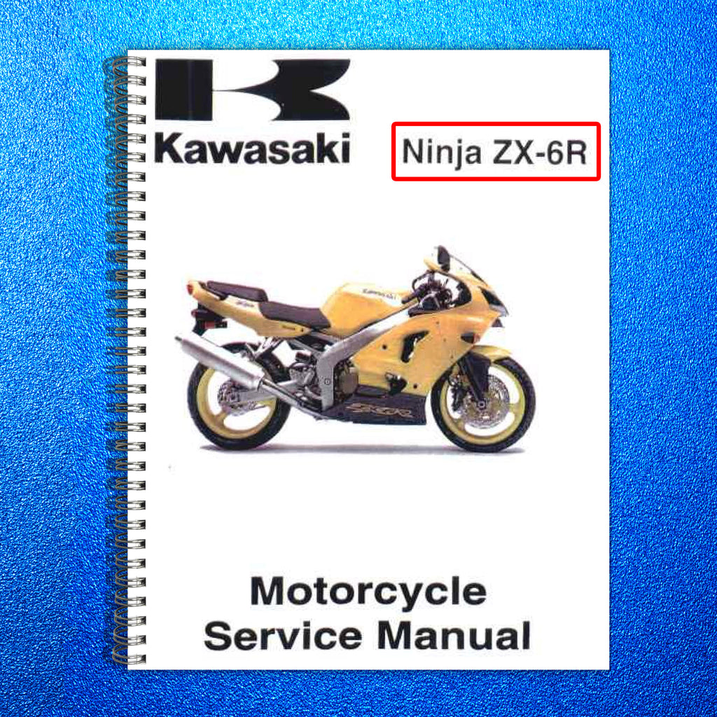 KAWASAKI NINJA ZX-6R MOTORCYCLE SERVICE MANUAL - WIRE BOUND - TOUGH COVERS