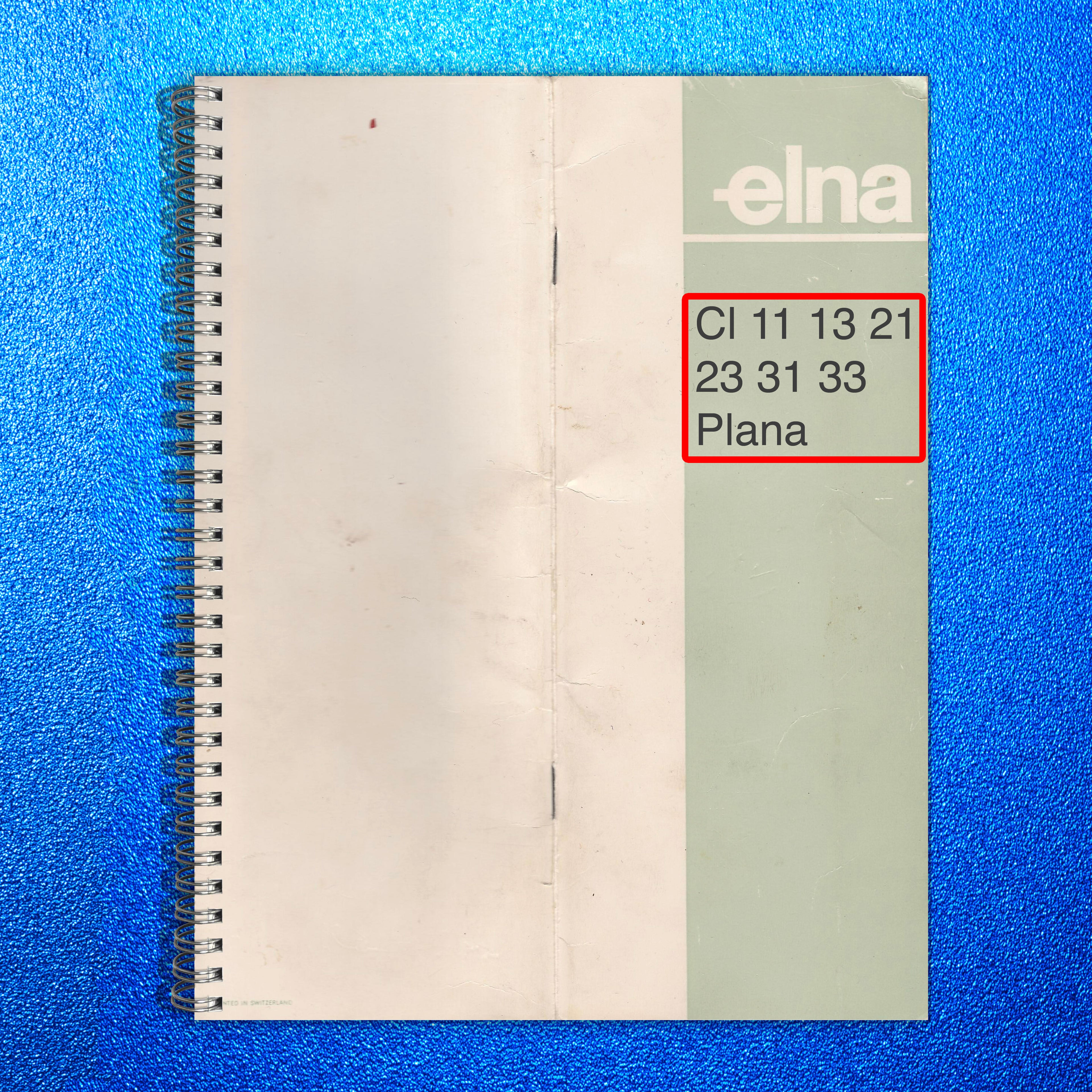 ELNA Cl 11 13 21 23 31 33 Plana Sewing Machine Instruction Manual - WIRE BOUND