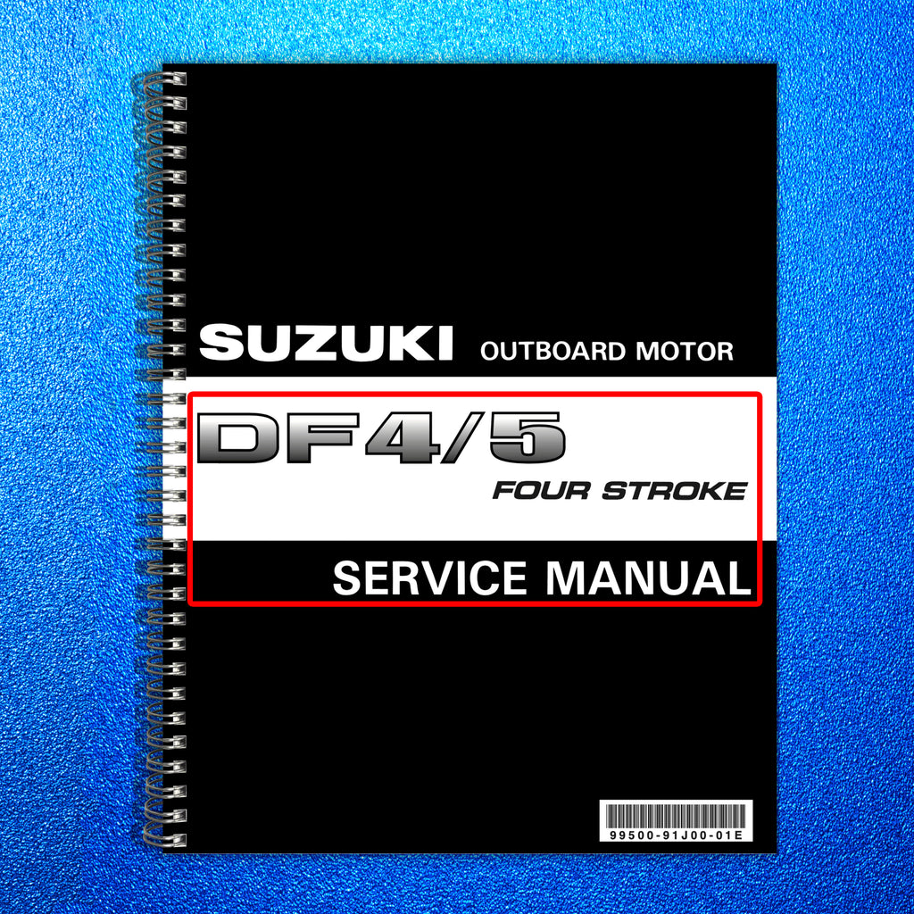 SUZUKI DF 4 5 FOUR STROKE OUTBOARD SERVICE MANUAL - WIRE BOUND - TOUGH COVERS