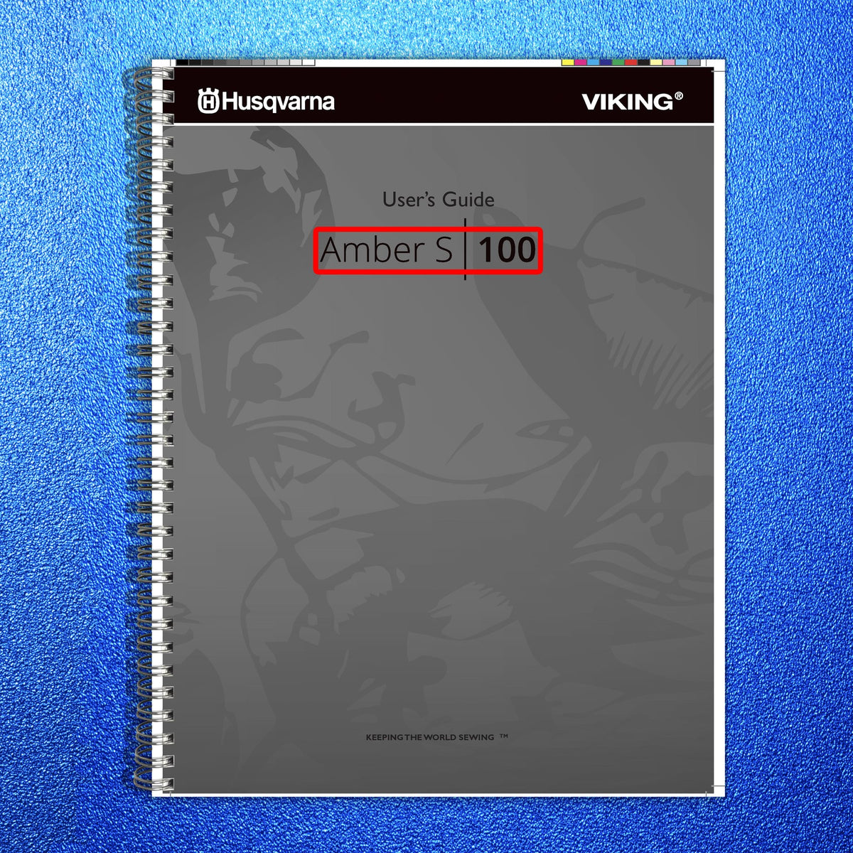 HUSQVARNA VIKING Amber S100 Overlock Users Guide Manual - WIRE BOUND - COVERS