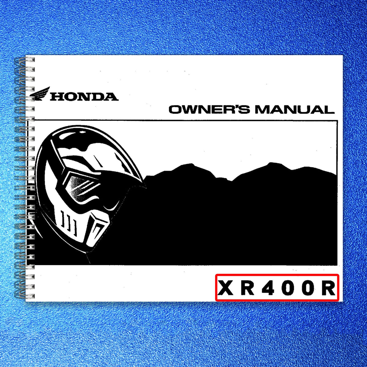 HONDA XR400R Owners Manual 1996 - BOUND - COVERS - XL FOLDOUT PAGES