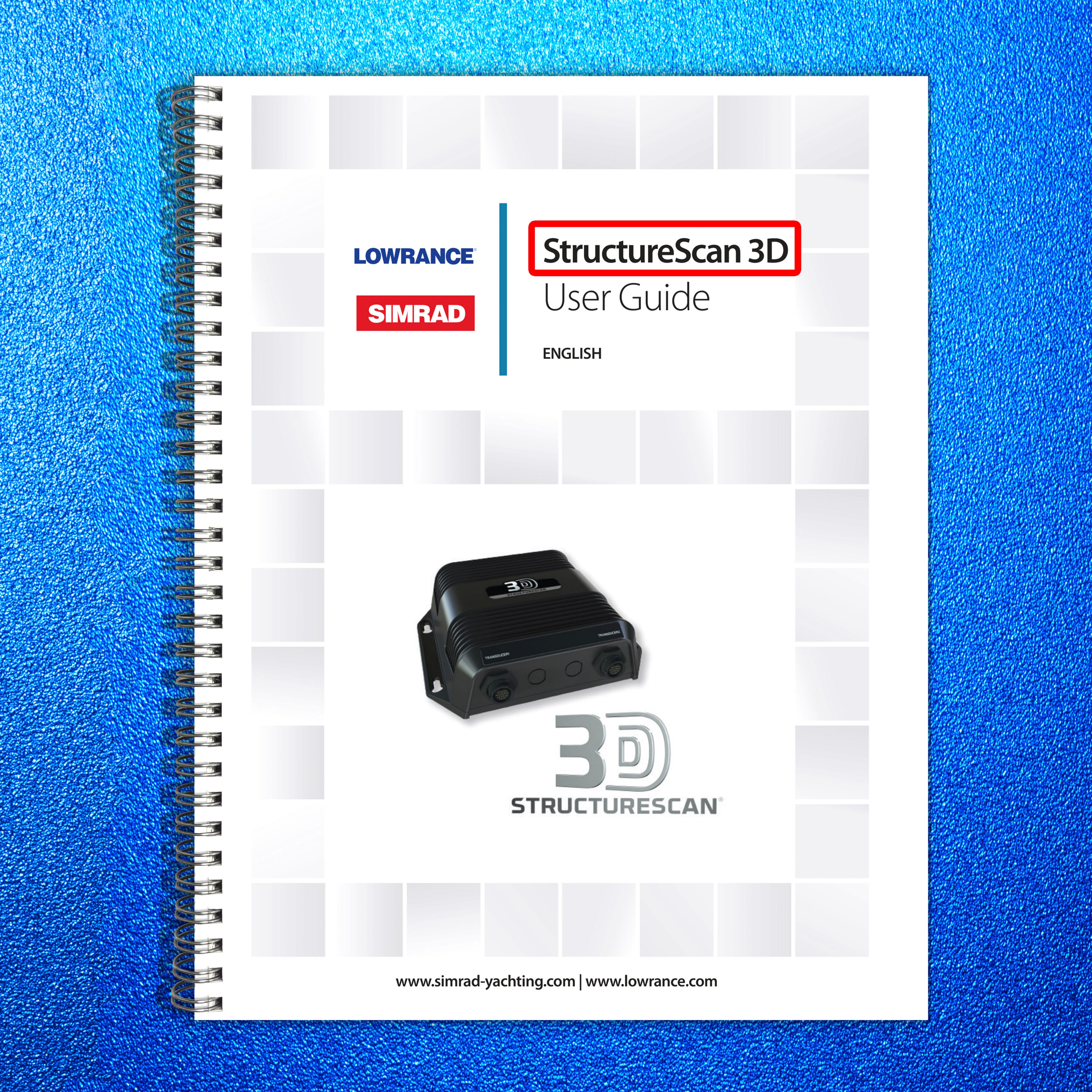 SIMRAD StructureScan 3D Sonar User Manual - STEEL WIRE BOUND - PROTECTIVE COVERS