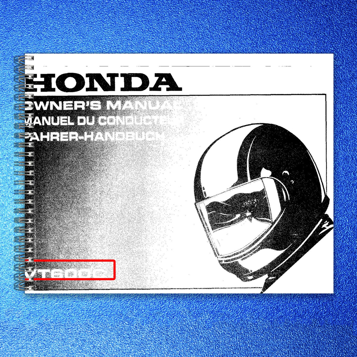 HONDA VT600C Owners Manual 1996 - BOUND - COVERS - XL FOLDOUT PAGES