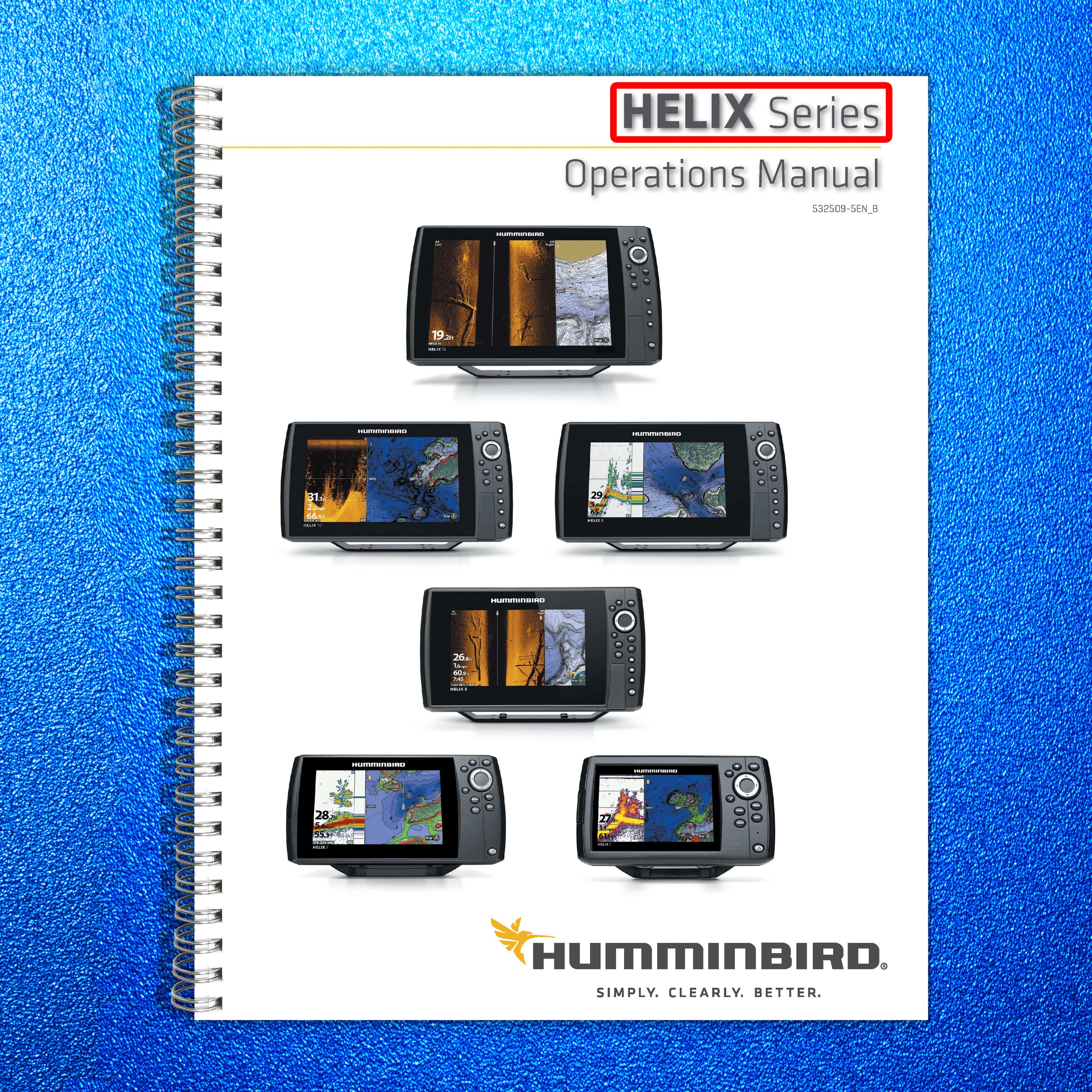 Humminbird HELIX Series G2 CHIRP G3 5 7 8 9 10 12 User Operations Manual Guide