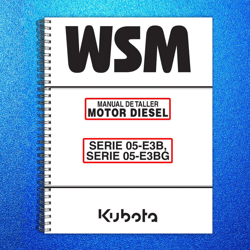 KUBOTA SERIE 05-E3B 05-E3BG MANUAL DE SERVICIO WSM - CUBIERTAS PROTECTORAS