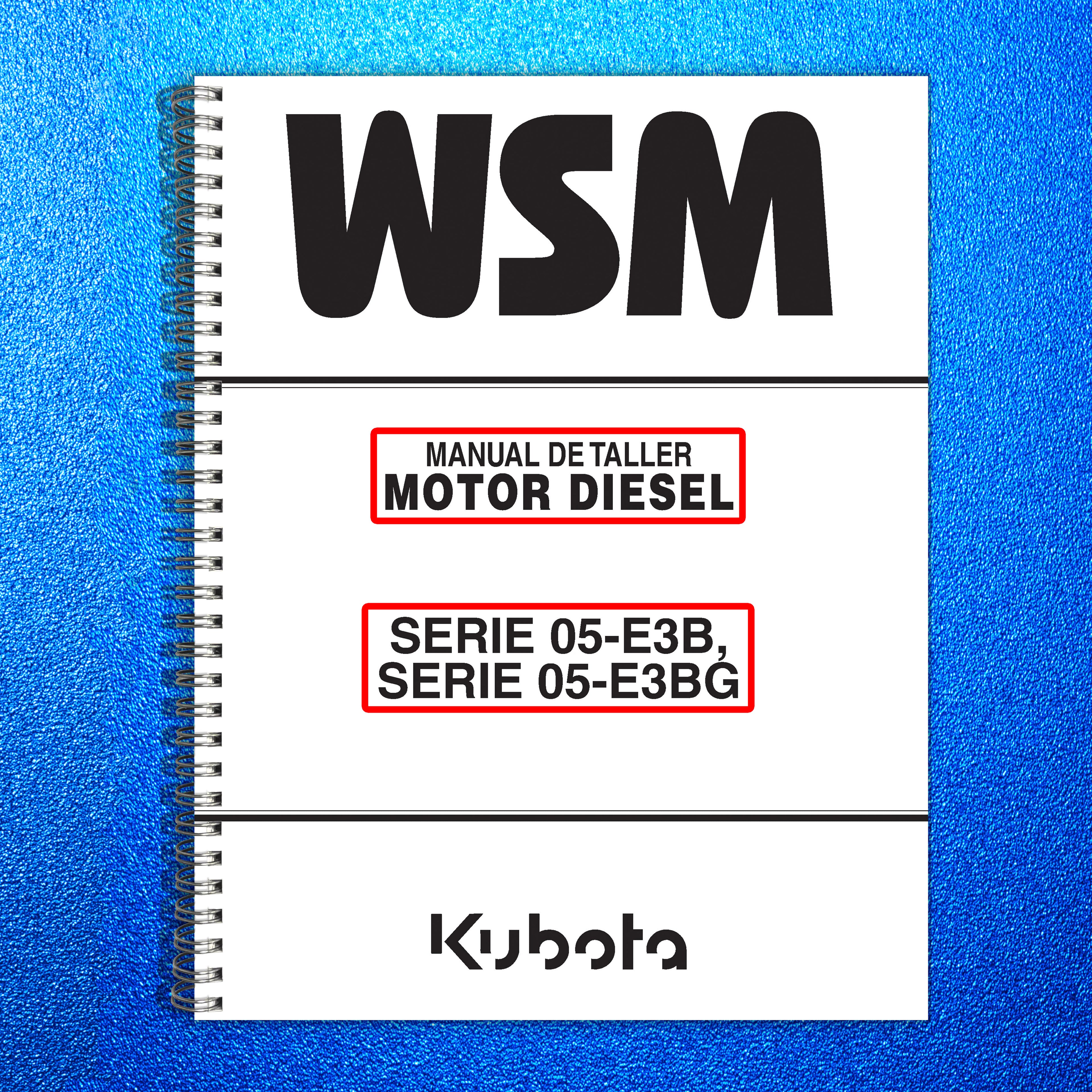 KUBOTA SERIE 05-E3B 05-E3BG MANUAL DE SERVICIO WSM - CUBIERTAS PROTECTORAS