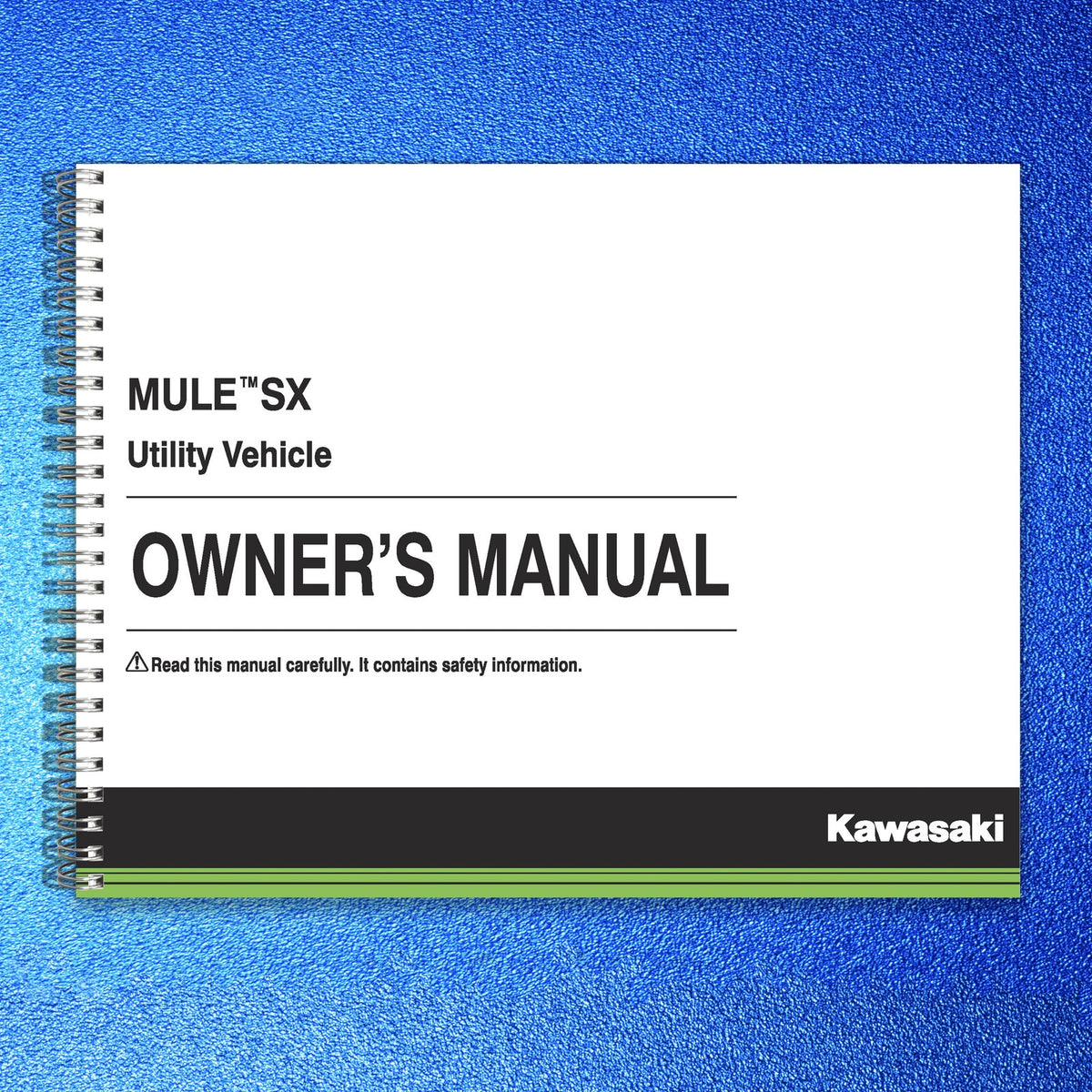 KAWASAKI Mule SX 4x4 XC Camo Owners Manual 2017 - WIRE BOUND - TOUGH COVERS