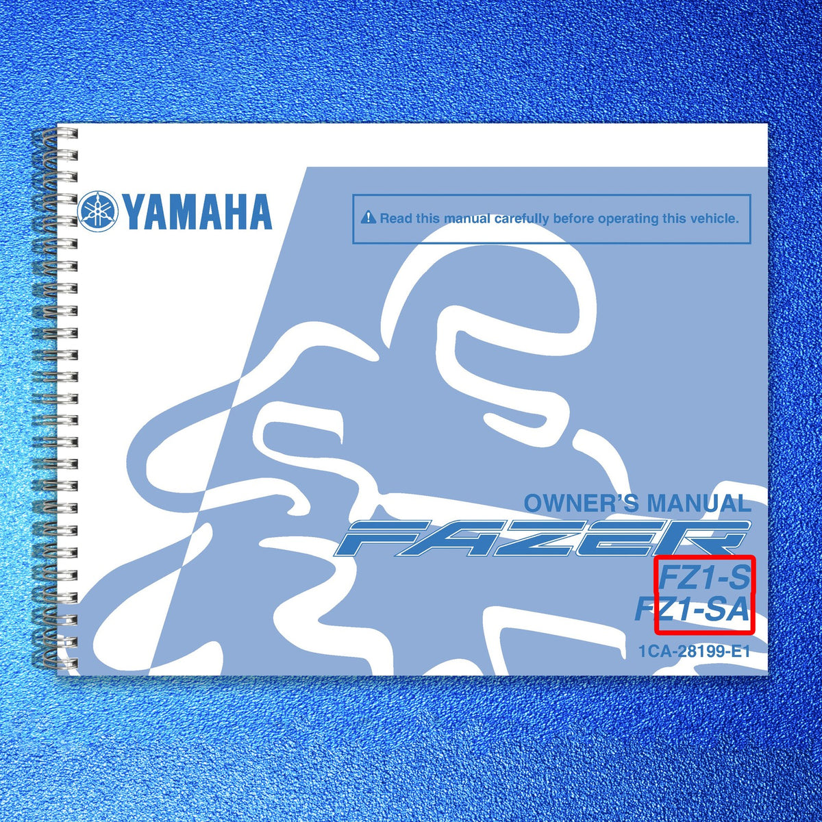 YAMAHA FZ1-S FZ1-SA Owners Manual 2002 - STEEL WIRE BOUND - PROTECTIVE COVERS