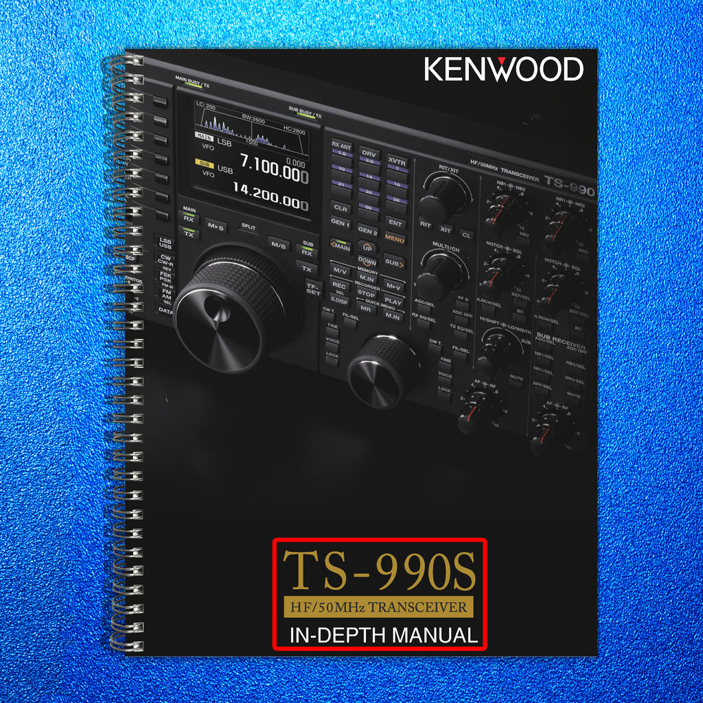 KENWOOD TS-990S IN-DEPTH MANUAL -  STEEL WIRE BOUND - TOUGH COVERS