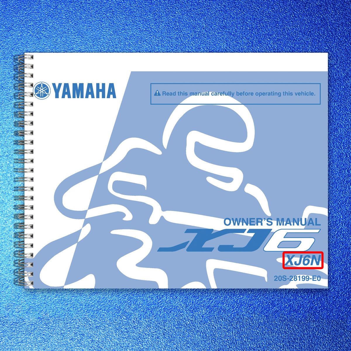 YAMAHA XJ6N Motorcycle Owners Manual 2009 - STEEL WIRE BOUND - PROTECTIVE COVERS
