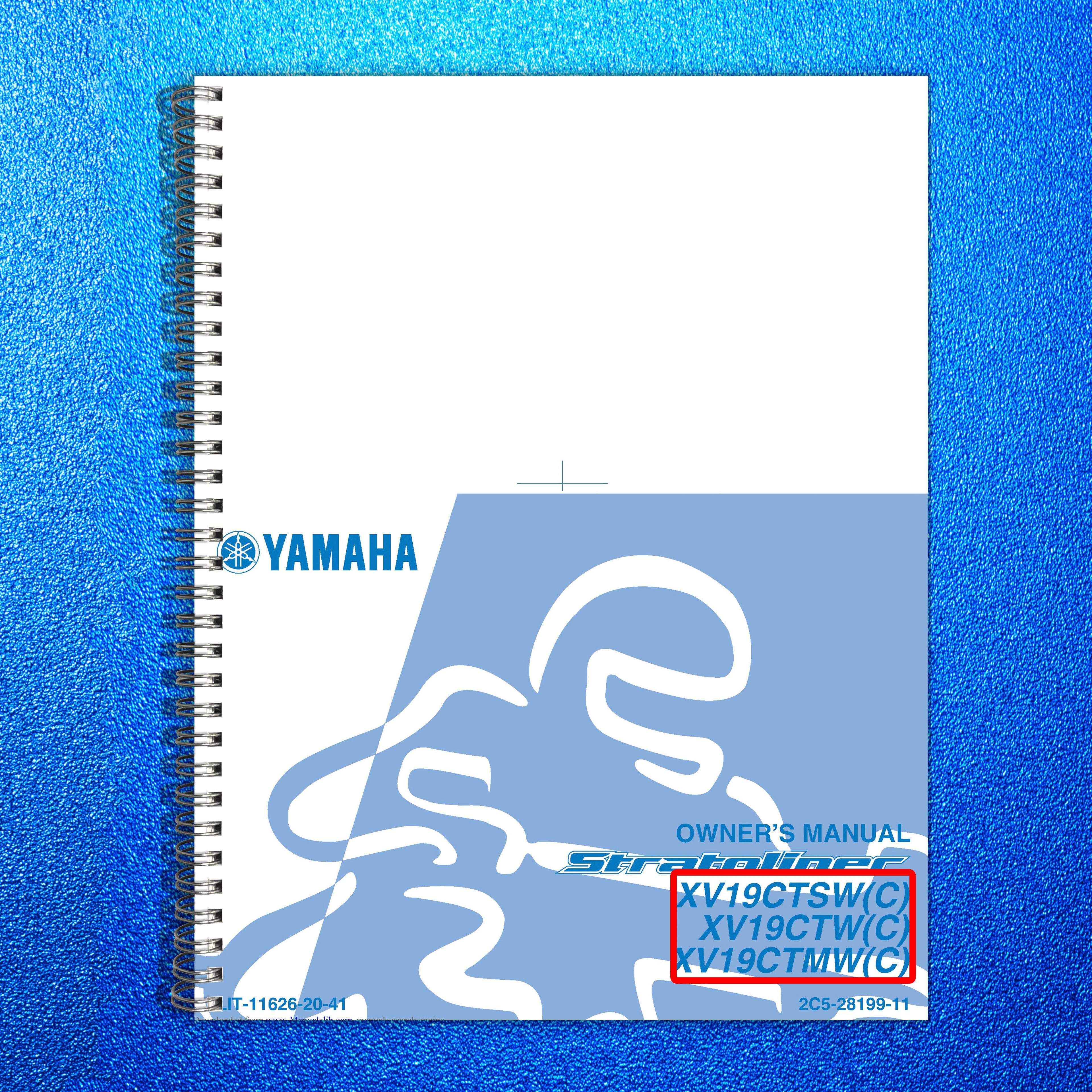 YAMAHA XV19CTSW XV19CTW XV19CTMW Owners Manual - STEEL WIRE BOUND - TOUGH COVERS