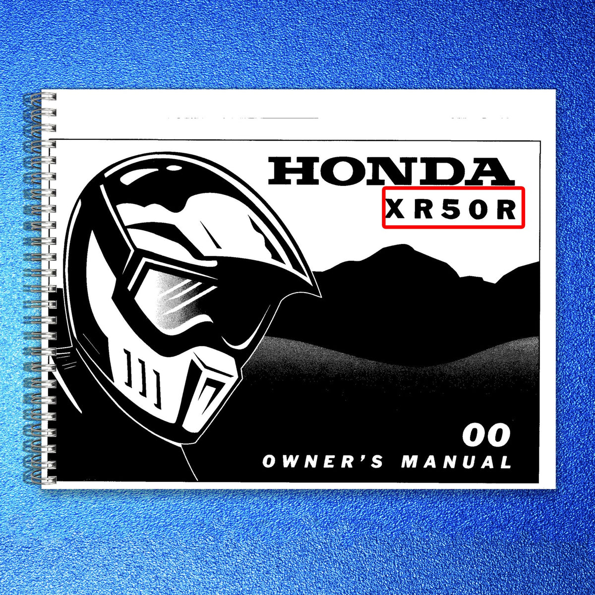 HONDA XR50R Owners Manual 2000 - STEEL WIRE BOUND - PROTECTIVE COVERS