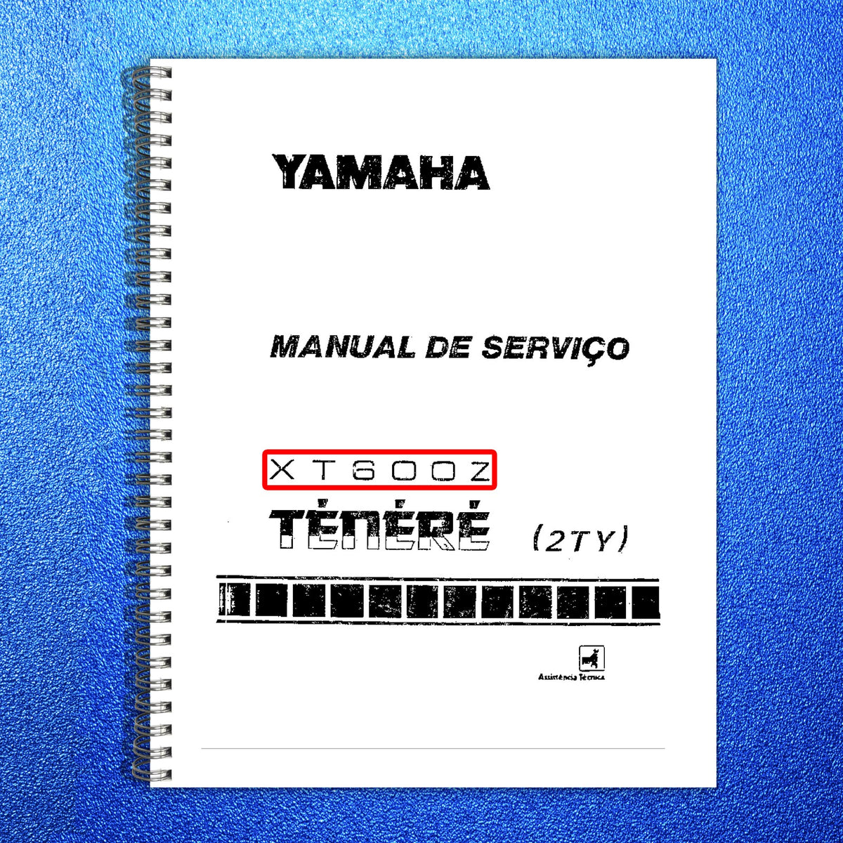 YAMAHA XT600Z Tenere Service Manual - STEEL WIRE BOUND - PROTECTIVE COVERS