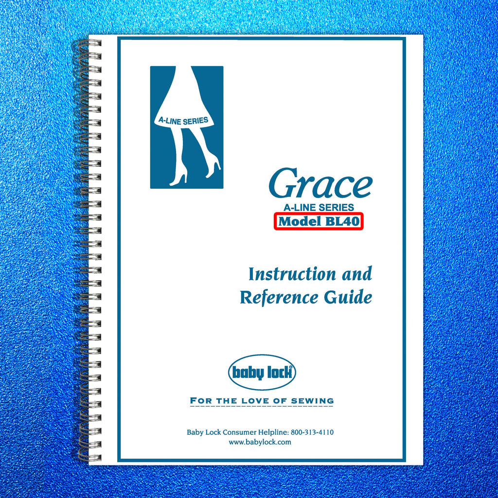 BABY LOCK BL40A Sewing Machine User Manual Owners Instructions - WIRE BINDING