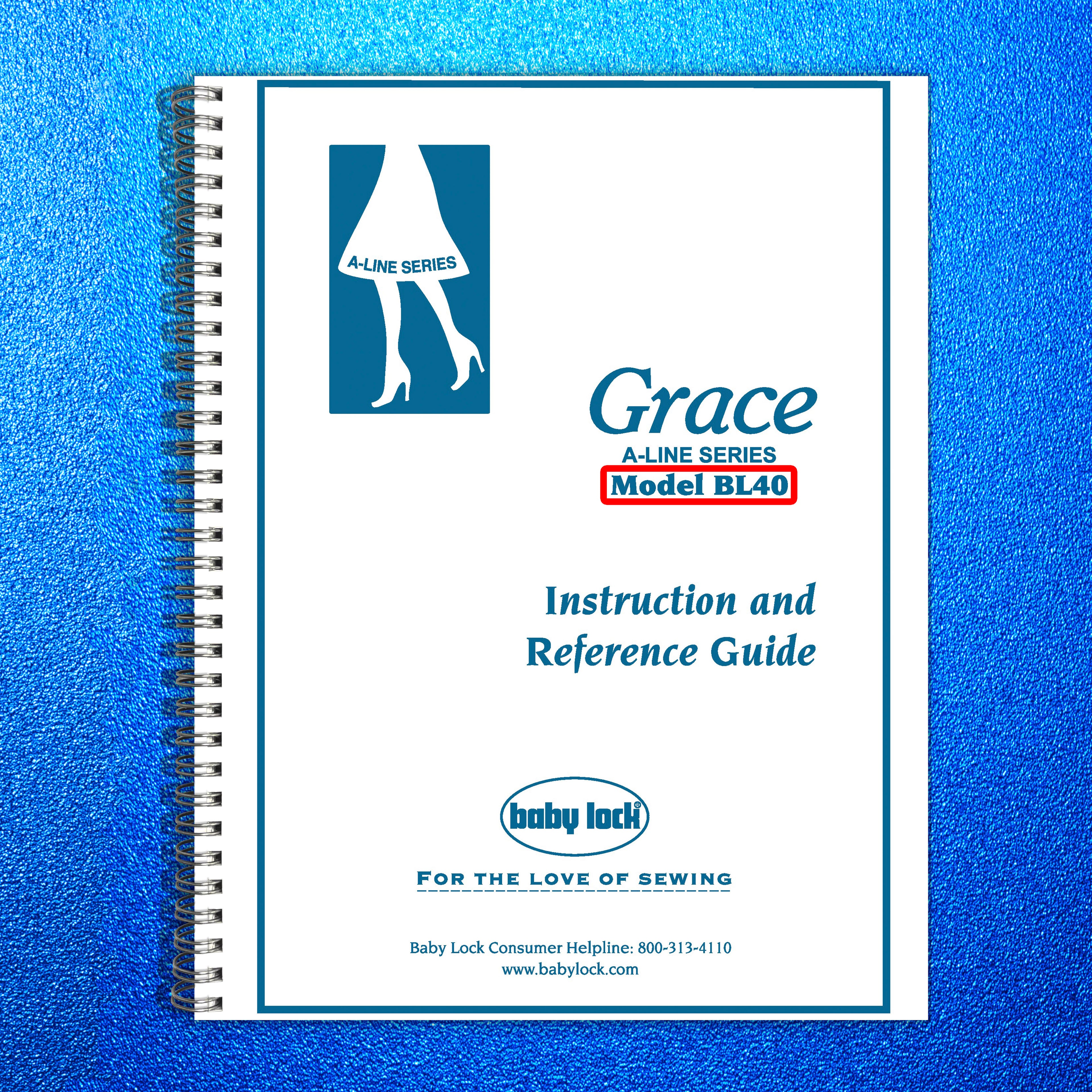 BABY LOCK BL40A Sewing Machine User Manual Owners Instructions - WIRE BINDING