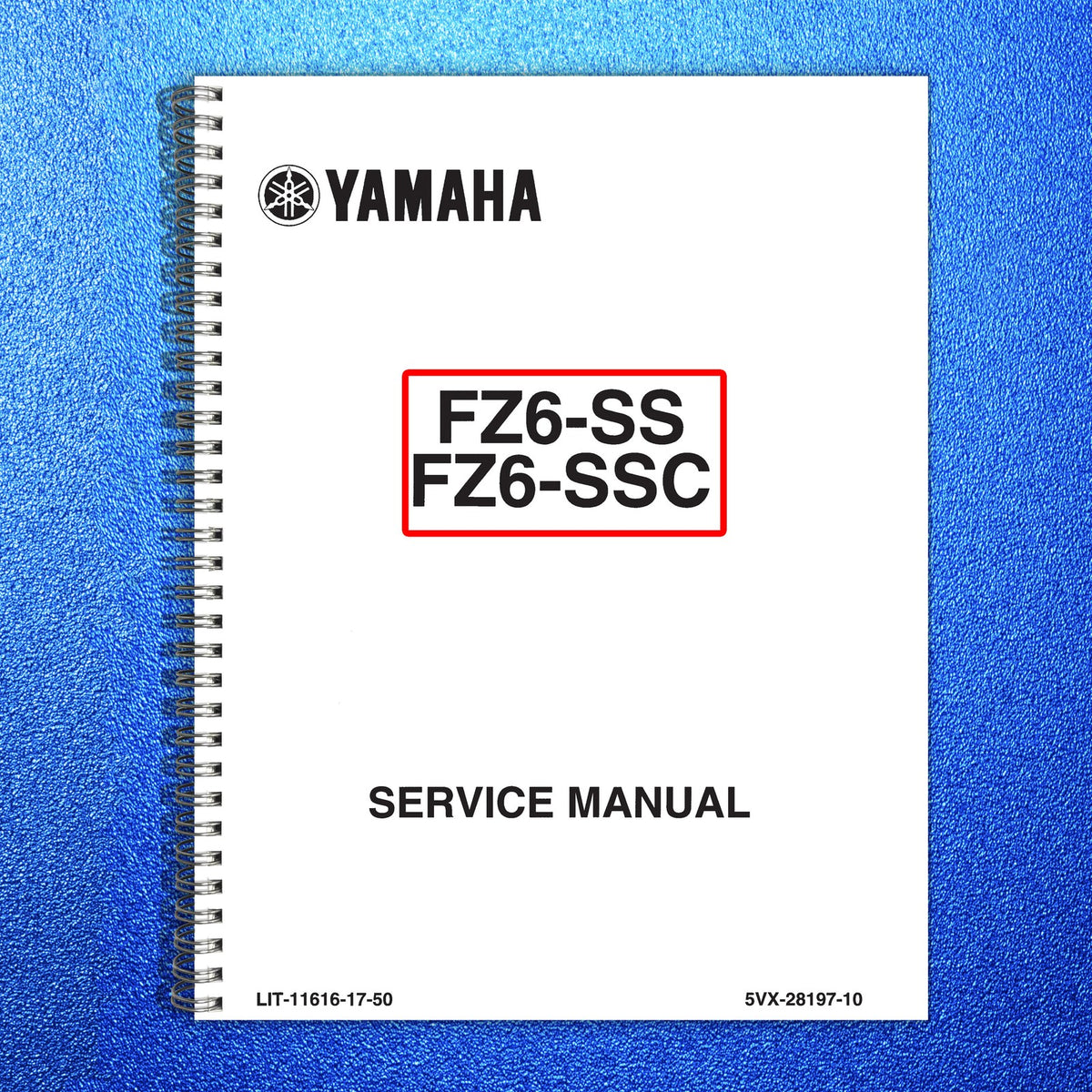 YAMAHA FZ6-SS FZ6-SSC Service Manual 2003 - BOUND - COVERS - XL FOLDOUT PAGES