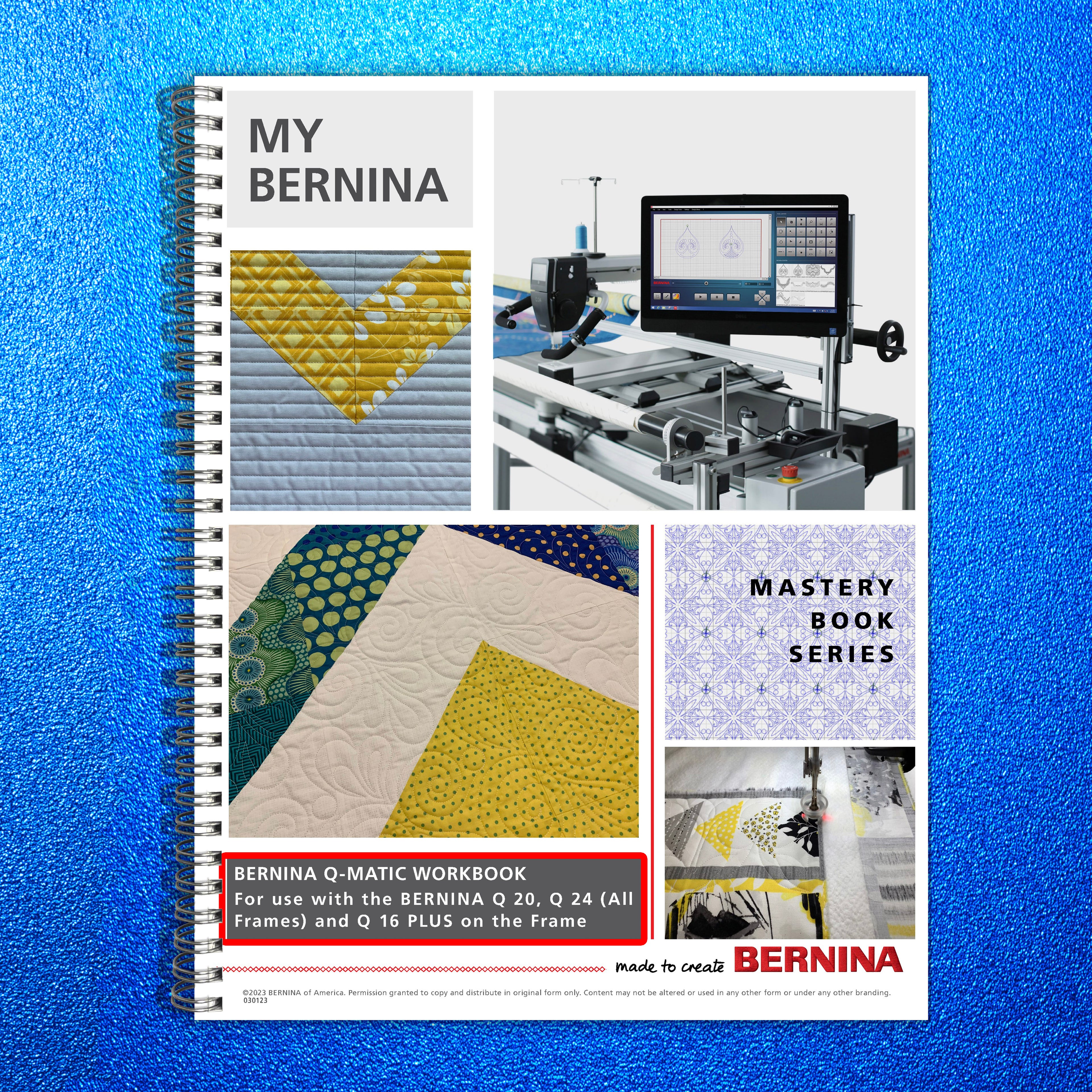 BERNINA MASTERING Your Bernina Serger Owners Workbook - STEEL WIRE BOUND, COVERS