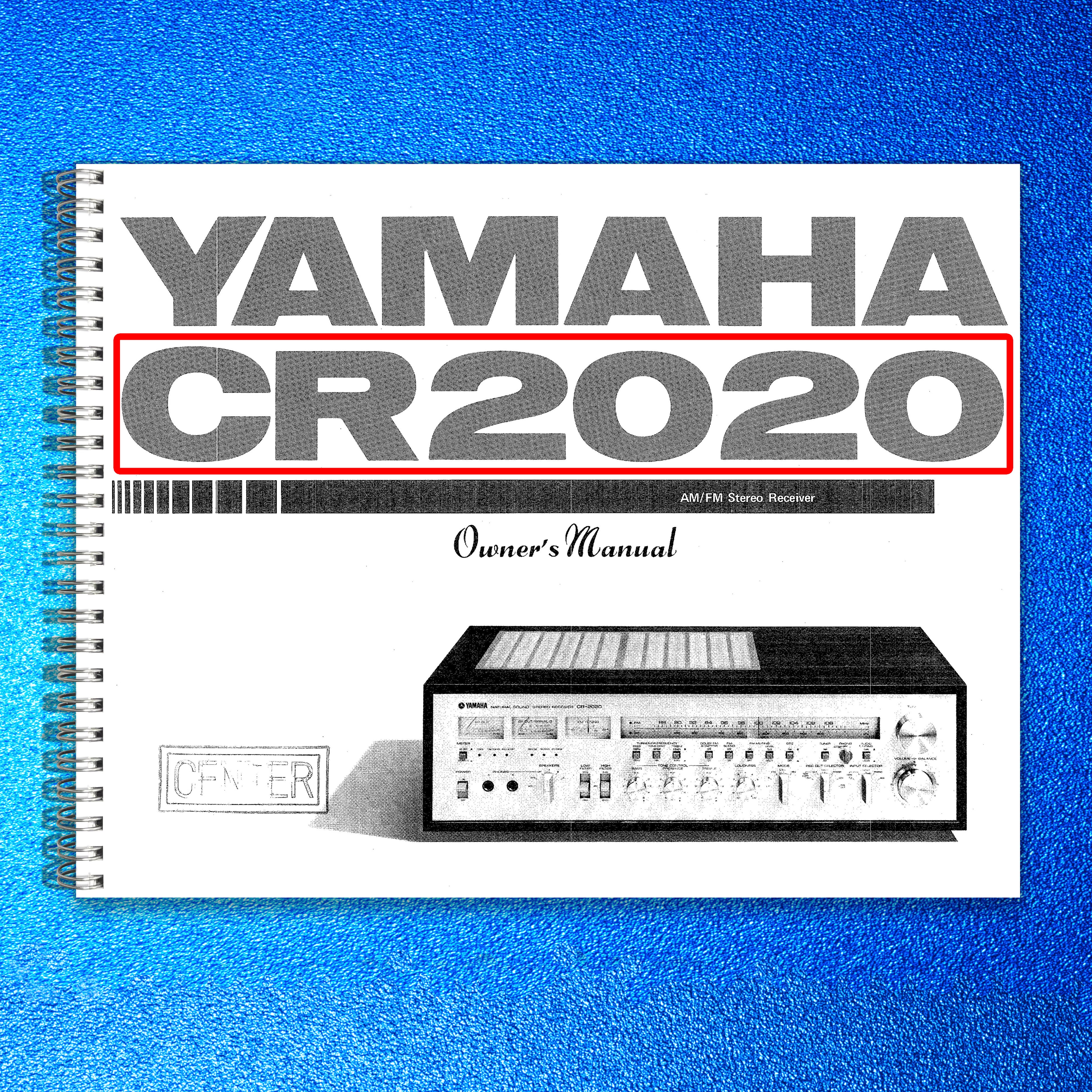 YAMAHA CR 2020 User Manual Owners Manual - STEEL WIRE BOUND - PROTECTIVE COVERS