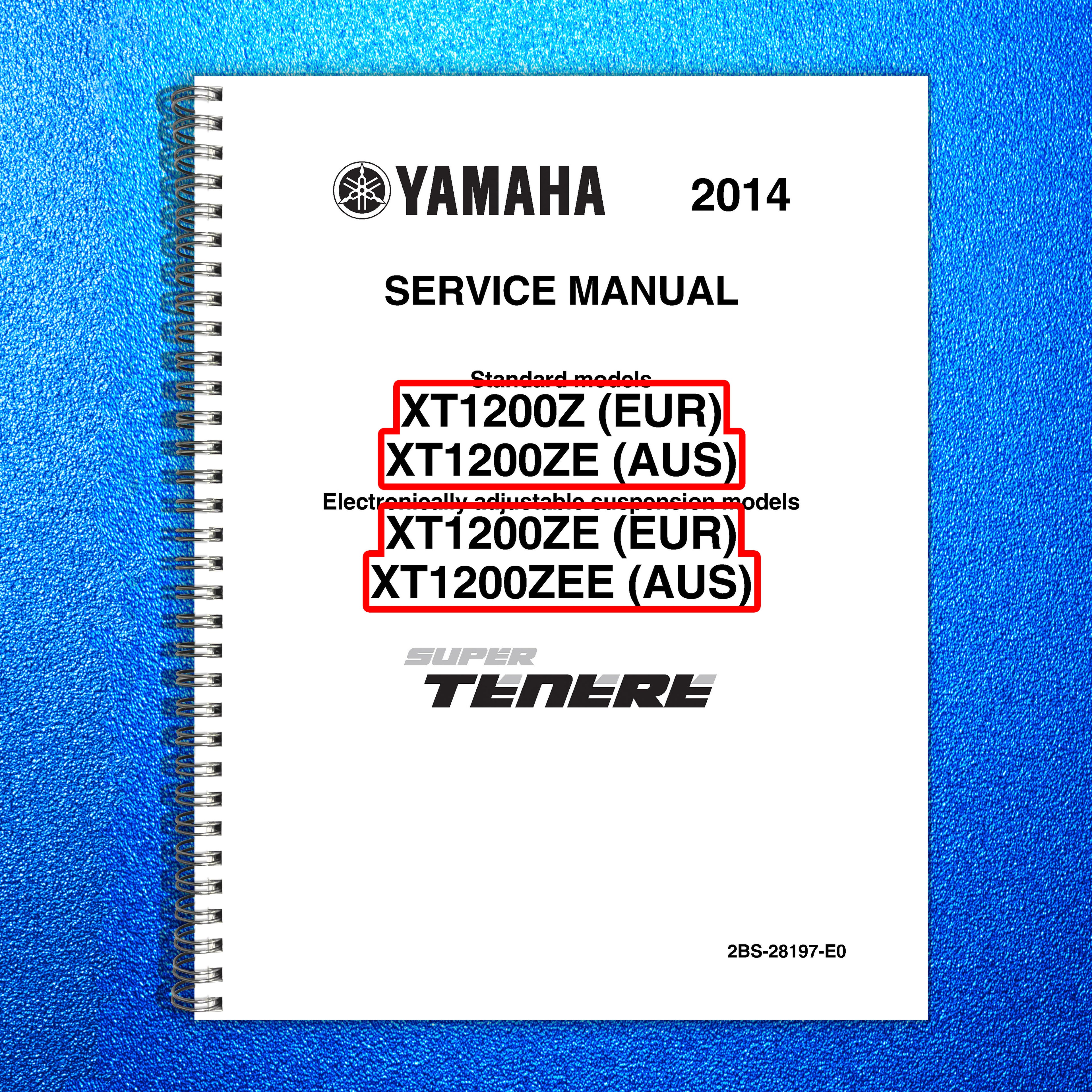 YAMAHA XT1200Z XT1200ZE Super Tenere Motorcycle Service Manual 2014, FOLDOUTS