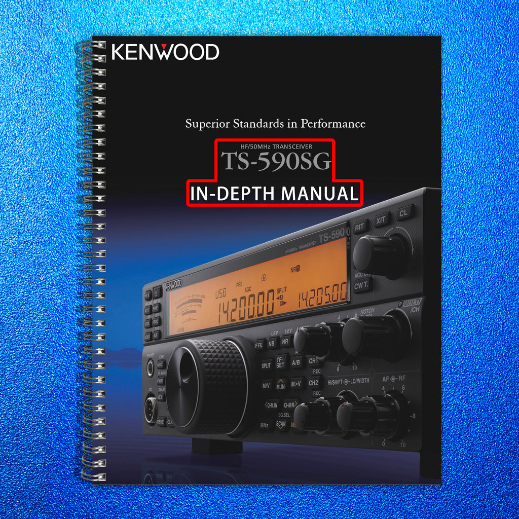 KENWOOD TS-590SG IN-DEPTH MANUAL -  STEEL WIRE BOUND - TOUGH COVERS