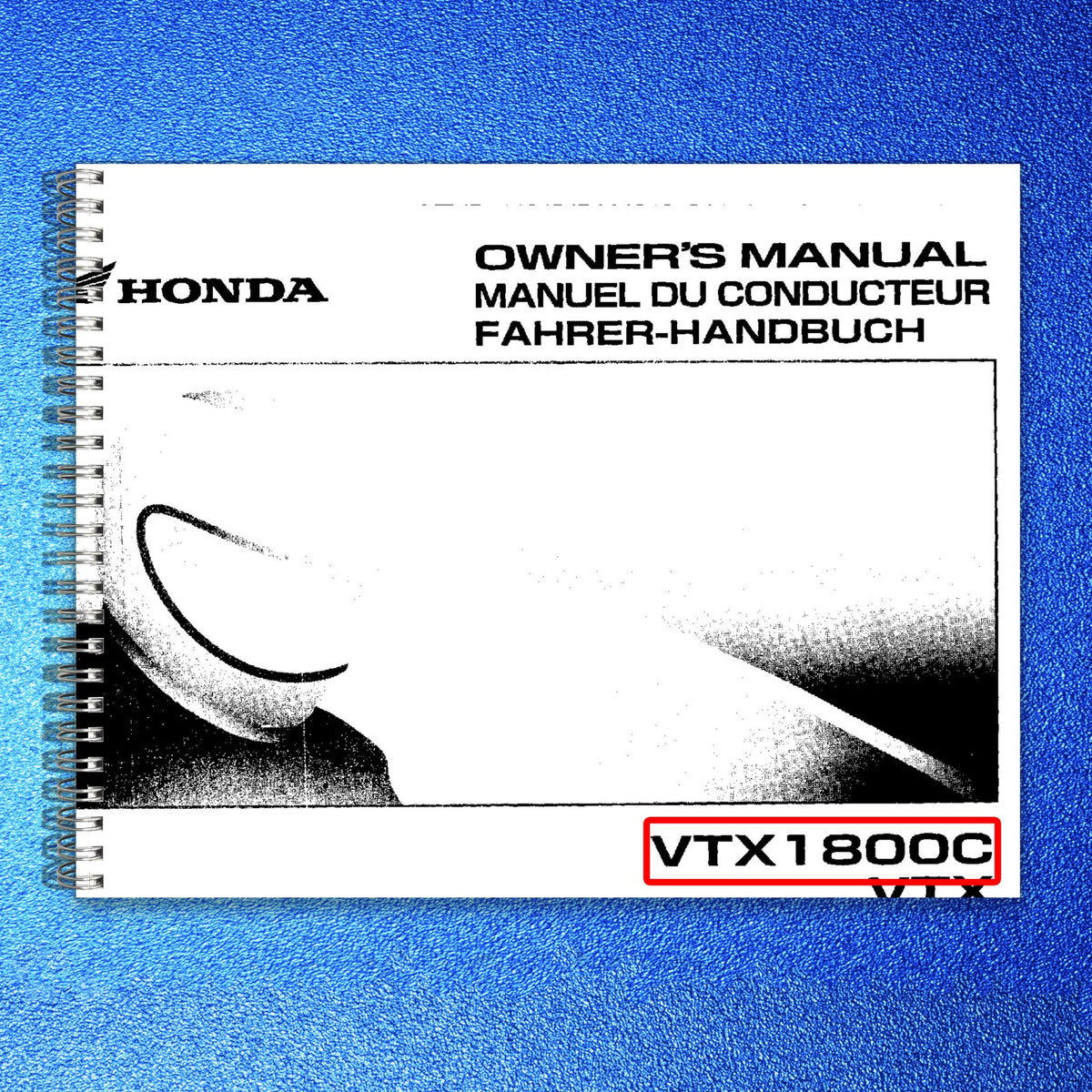 HONDA VTX1800C Owners Manual 2001 - STEEL WIRE BOUND - PROTECTIVE COVERS