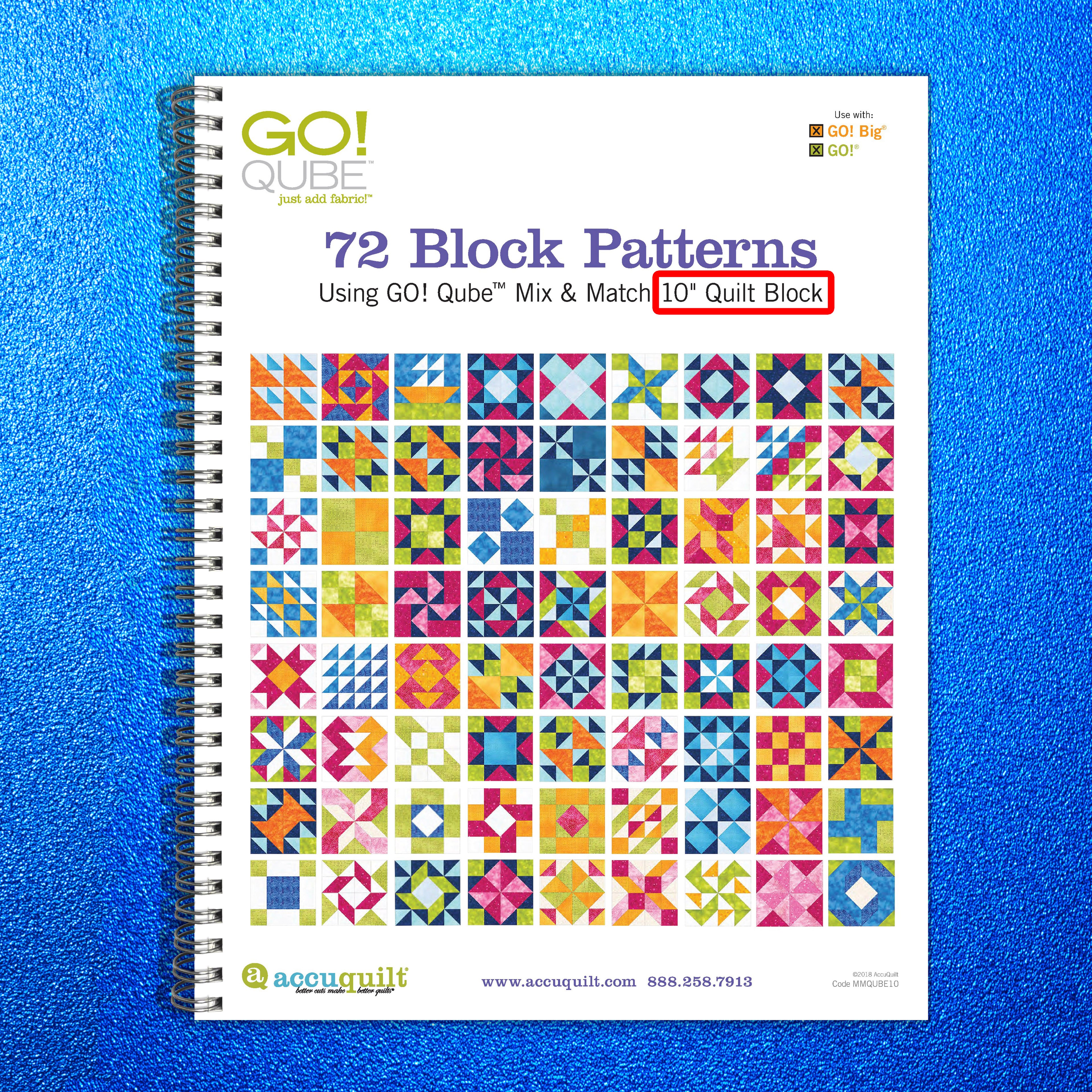 ACCUQUILT Go Qube 10" Blocks - STEEL WIRE BOUND - PROTECTIVE COVERS