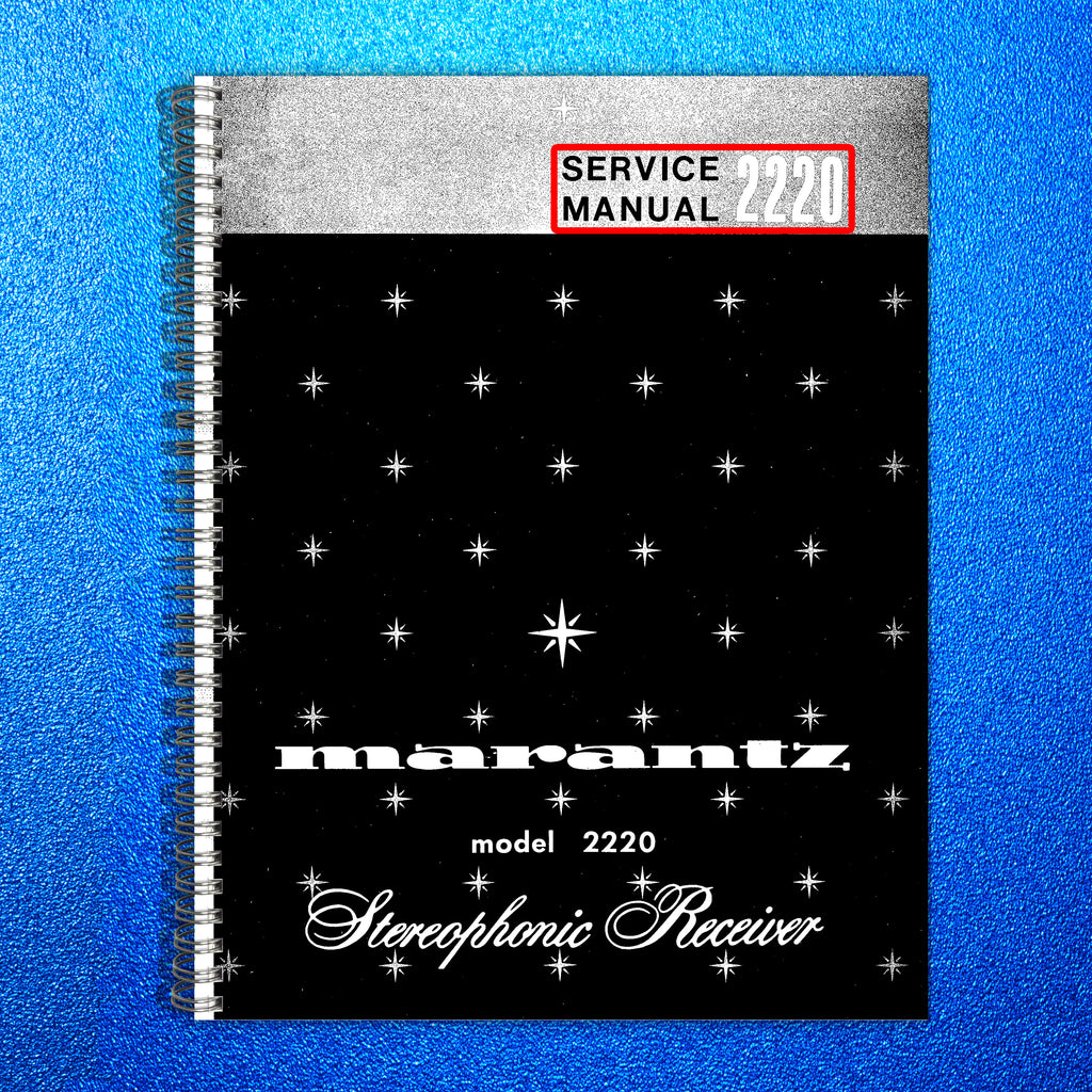 MARANTZ 2220 Service Manual - STEEL WIRE BOUND - PROTECTIVE COVERS