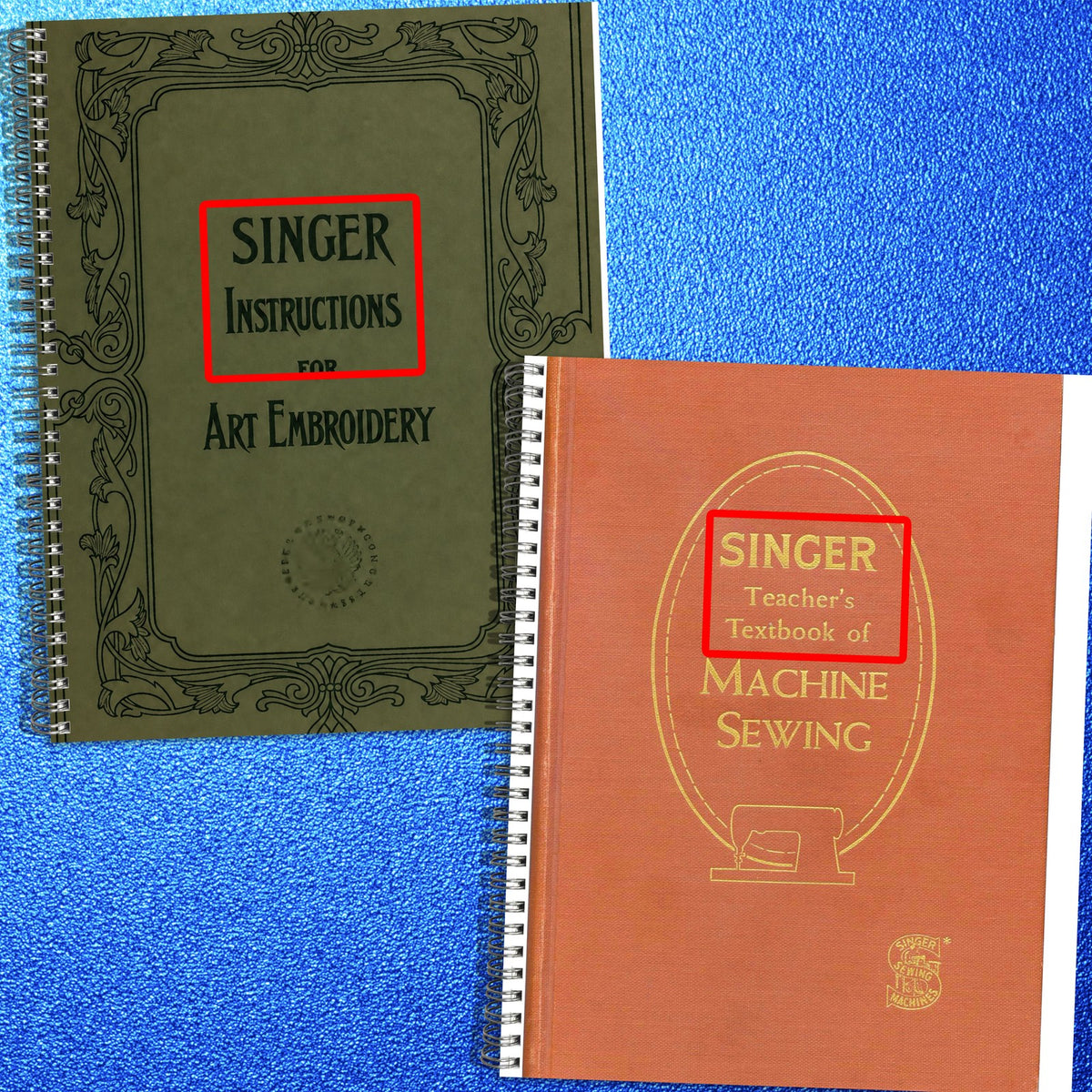 SINGER Instructions For Art Embroidery Teacher's Operators Manual BUNDLE