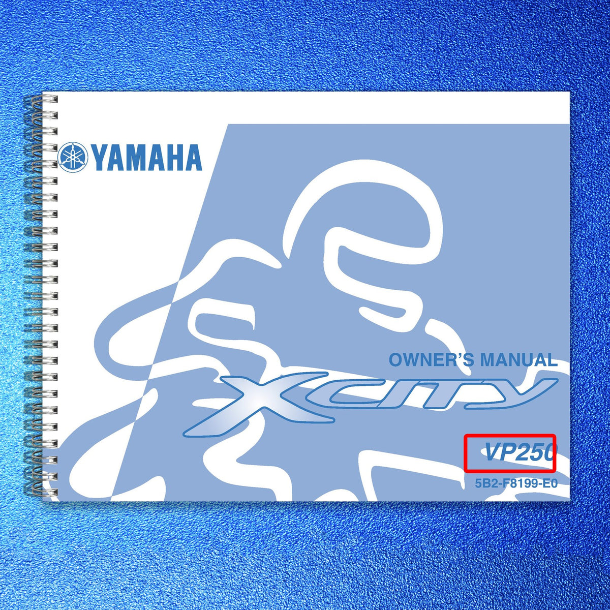 YAMAHA VP250 Owners Manual 2007 - STEEL WIRE BOUND - PROTECTIVE COVERS
