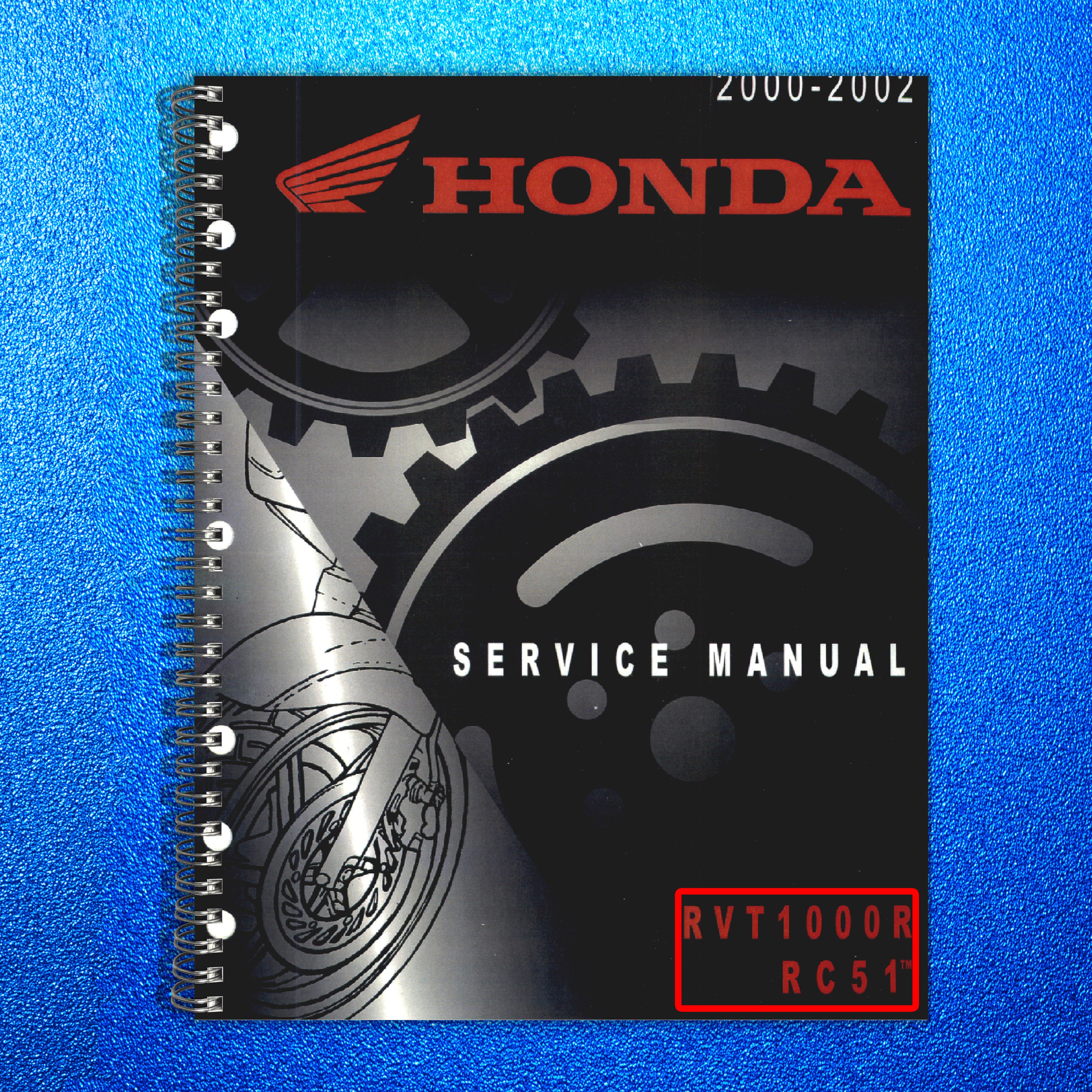 HONDA RVT1000R RC51 Service Manual - BOUND - COVERS - XL FOLDOUT PAGES