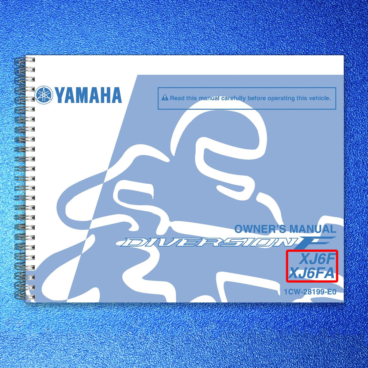YAMAHA XJ6F XJ6FA Motorcycle Owners Manual 2010 - WIRE BOUND - TOUGH COVERS