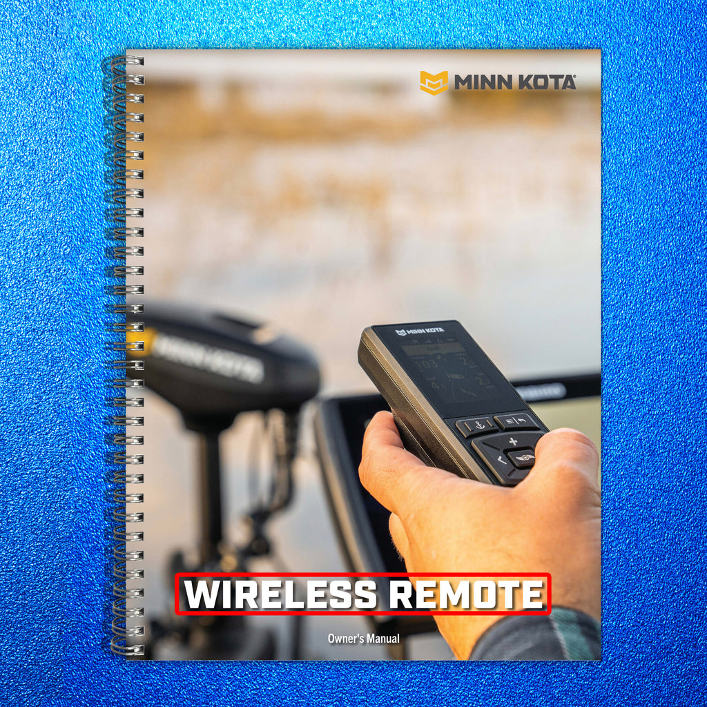 MINN KOTA Advanced GPS Navigation Wireless Remote Owners Manual - Bound w Covers