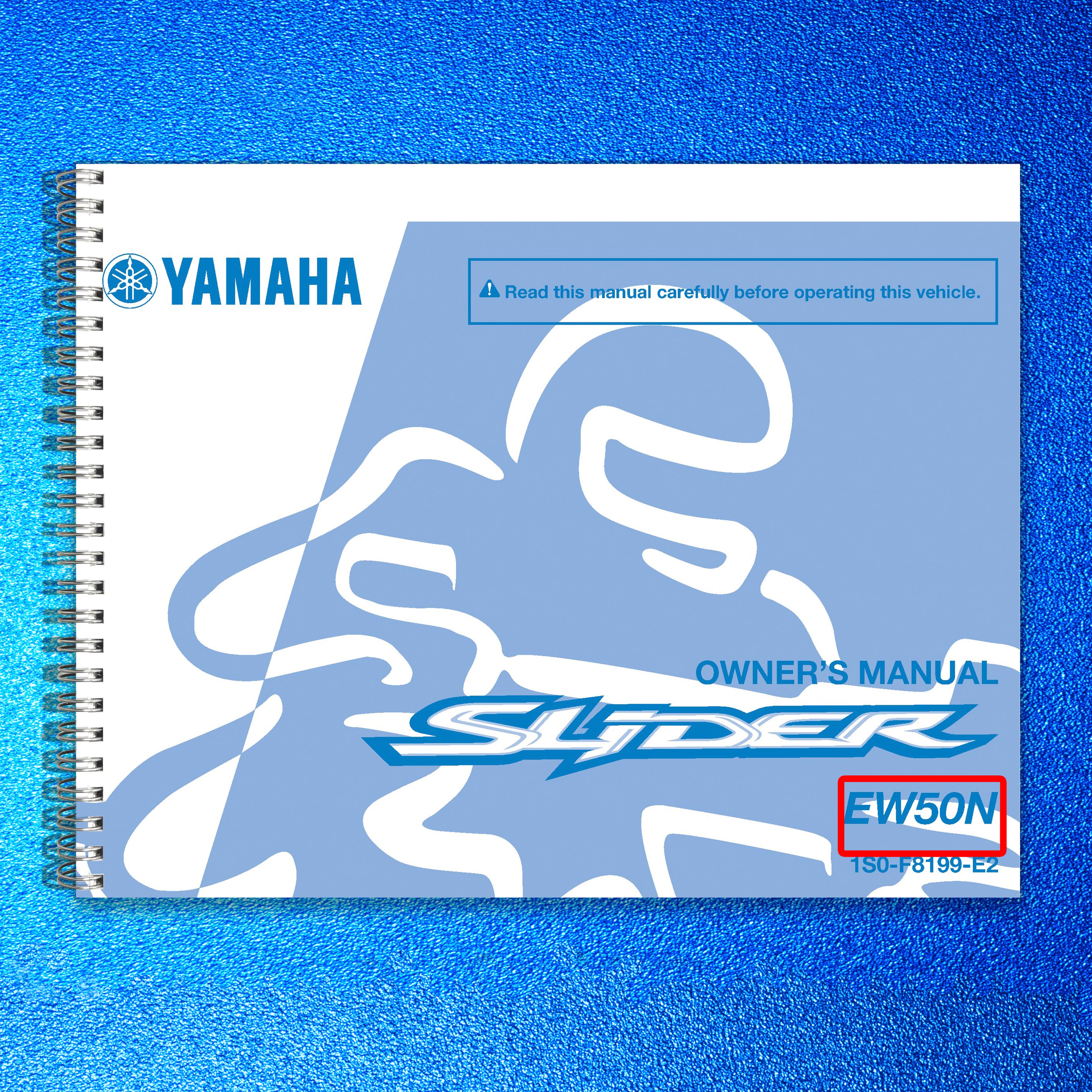 YAMAHA EW50N Scooter Owners Manual 2014 - STEEL WIRE BOUND - PROTECTIVE COVERS