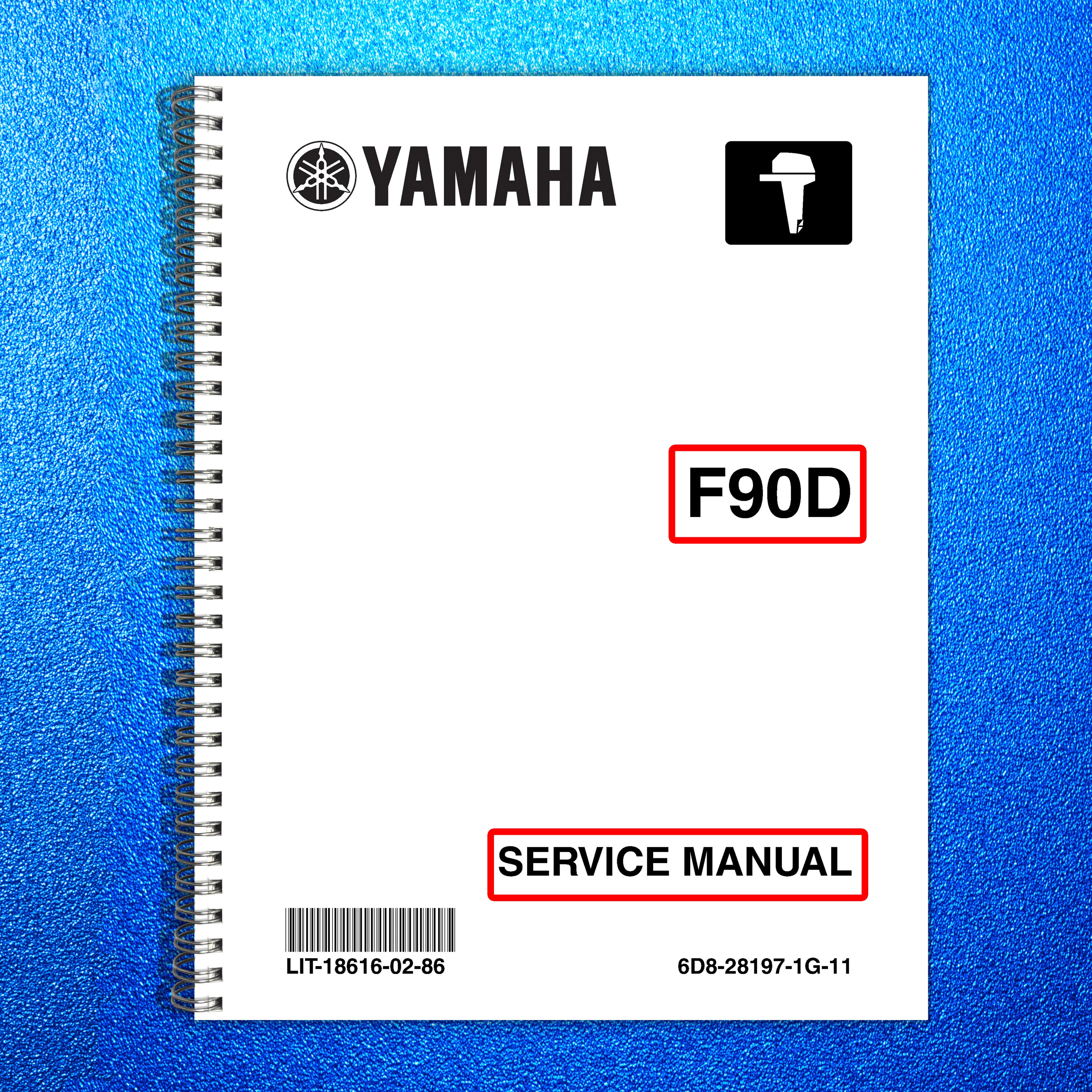 YAMAHA F90D Service Manual, ENGLISH - STEEL WIRE BOUND - PROTECTIVE COVERS