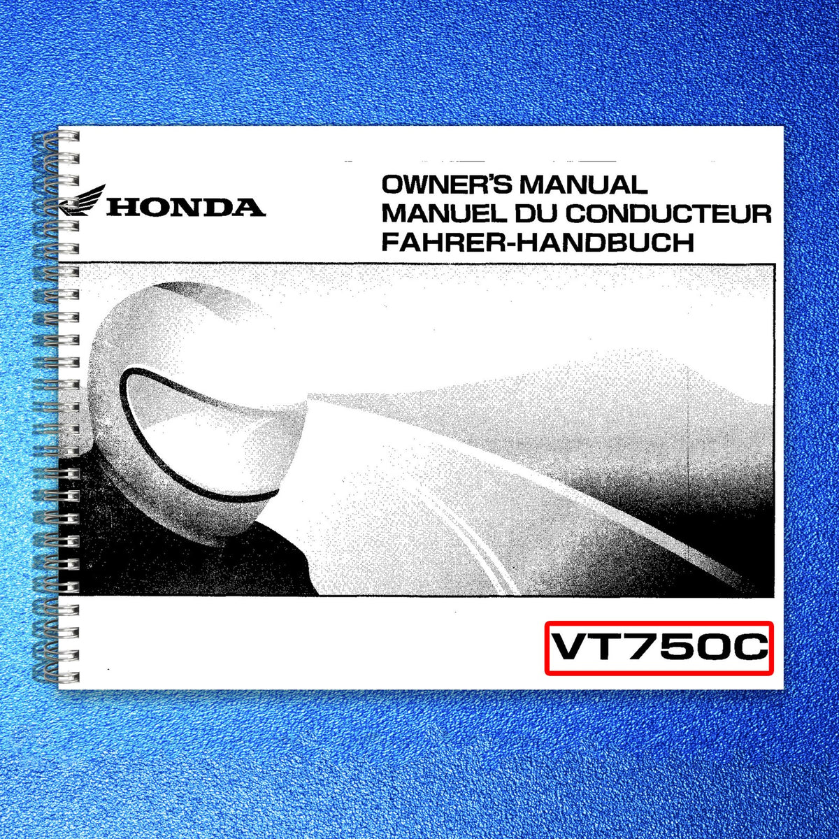 HONDA VT750C Owners Manual 2003 - BOUND - COVERS - XL FOLDOUT PAGES
