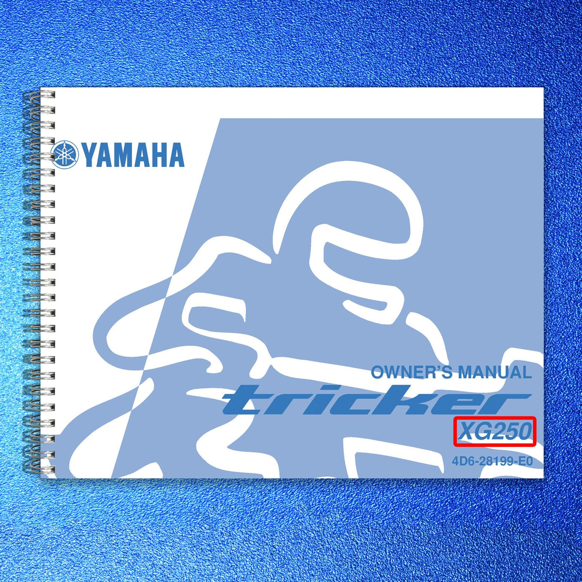 YAMAHA XG250 Tricker Owners Manual 2005 - STEEL WIRE BOUND - PROTECTIVE COVERS