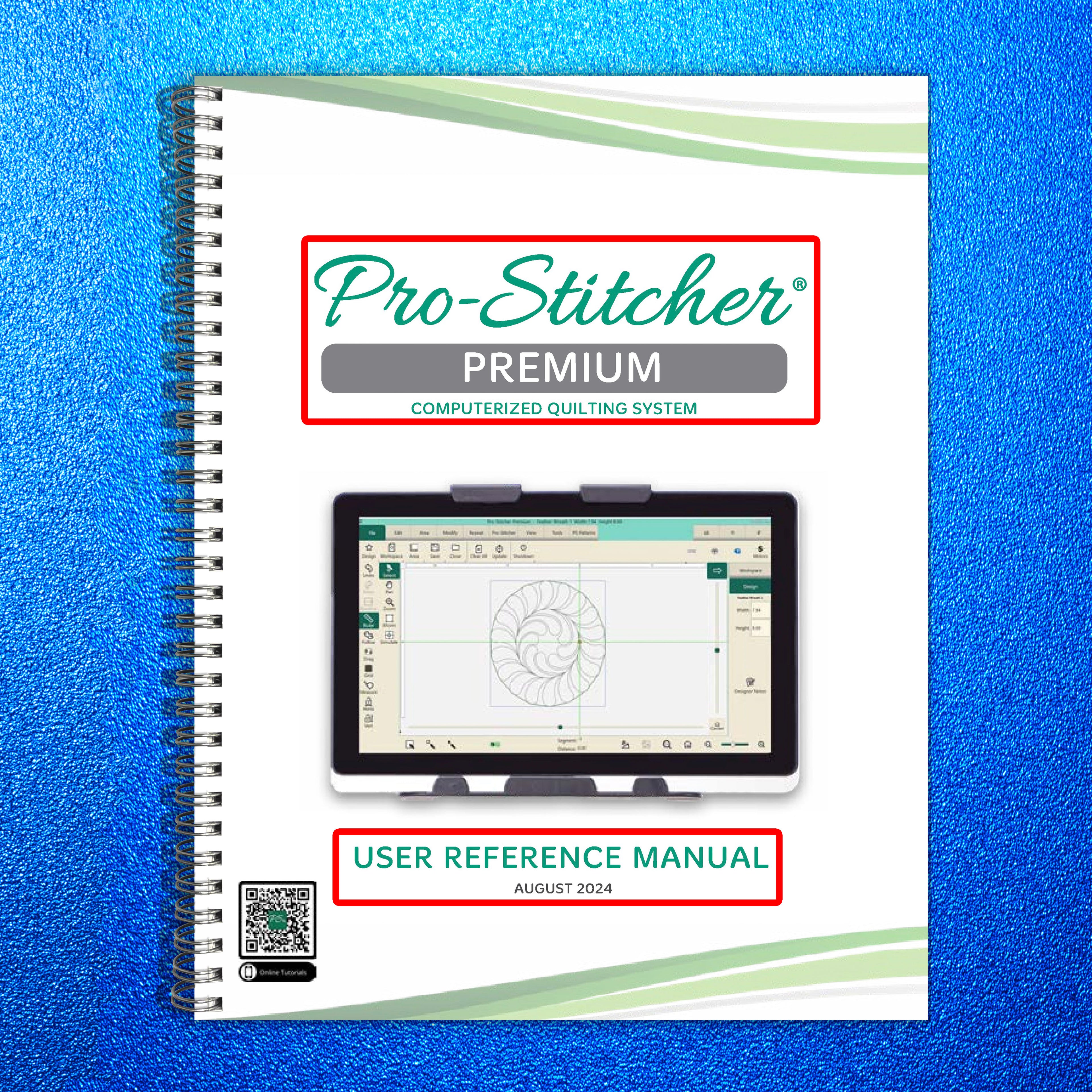 PRO STITCHER Connect Reference Manual - WIRE BOUND - TOUGH COVERS