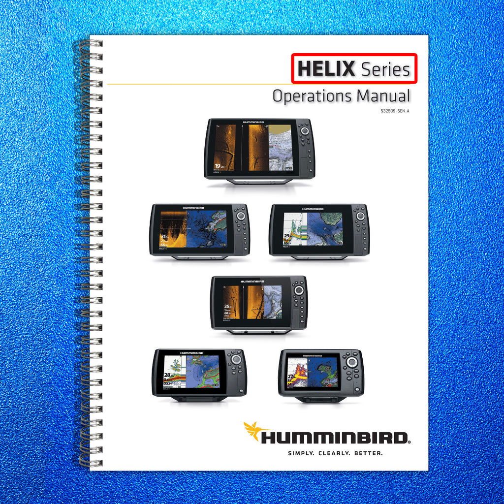 HUMMINBIRD HELIX G2 G3 G4 5 7 8 9 10 Operators Manual - WIRE BOUND - COVERS