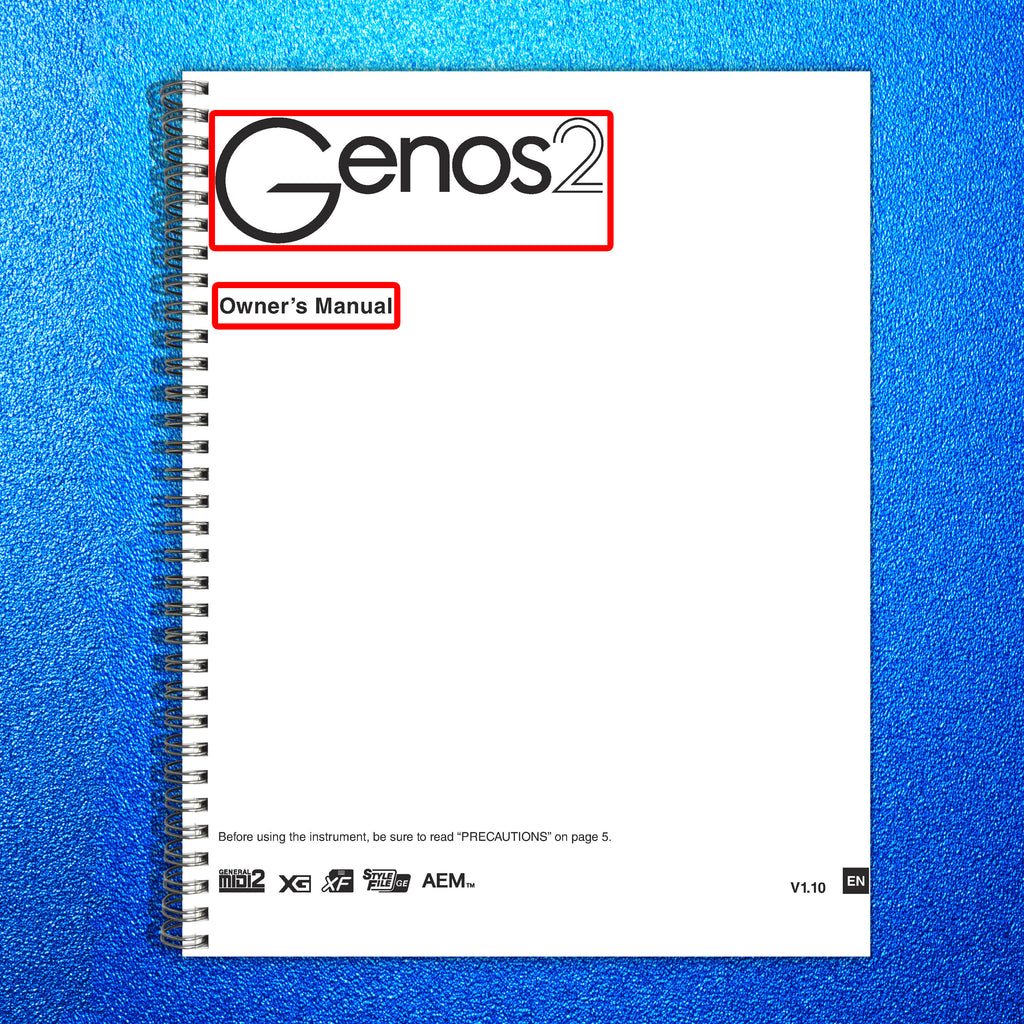 YAMAHA Genos 2 Owners Manual 144 Pages - Protective Covers & Steel Wire Bound