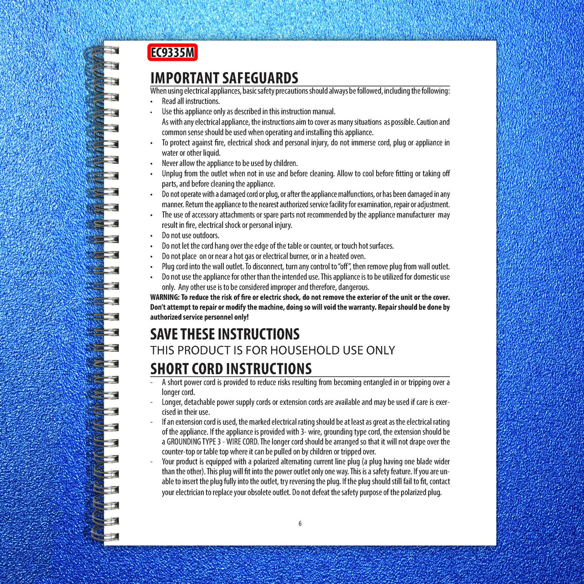 DELONGHI La Specialista Dual Heating EC9335M Espresso Machine User Manual