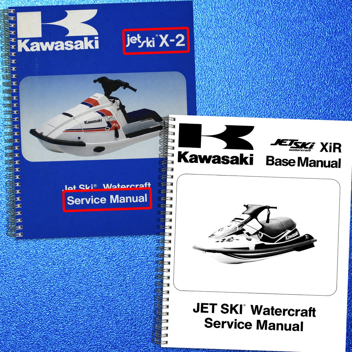 KAWASAKI JF650 X2 TS XiR Jet Ski Service Manual BUNDLE - WIRE BOUND - COVERS