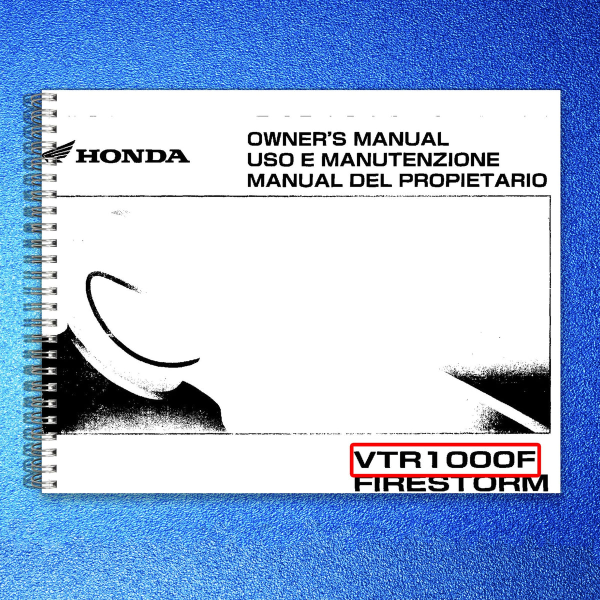 HONDA VTR1000F Firestorm Owners Manual 2004 - BOUND - COVERS - XL FOLDOUT PAGES